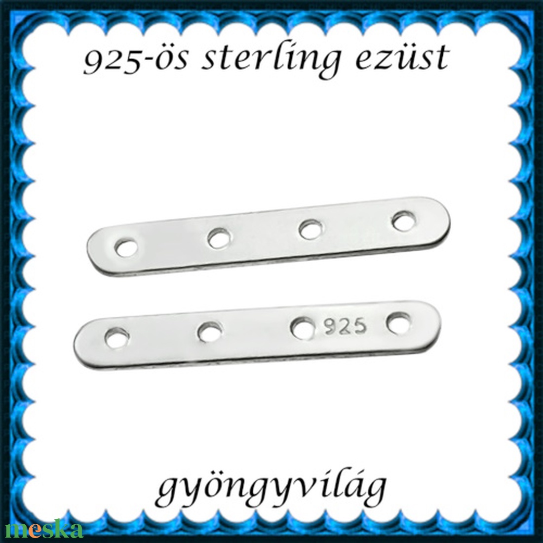 925-ös sterling ezüst ékszerkellék: távtartó ETT 02-4-1 1db/csomag - kellékek & szerszámok - gyöngyfűzés kellékek - egyéb alkatrész - Meska.hu 925-ös sterling ezüst ékszerkellék: távtartó ETT 02-4-1 1db/csomag - kellékek & szerszámok - gyöngyfűzés kellékek - egyéb alkatrész - Meska.hu