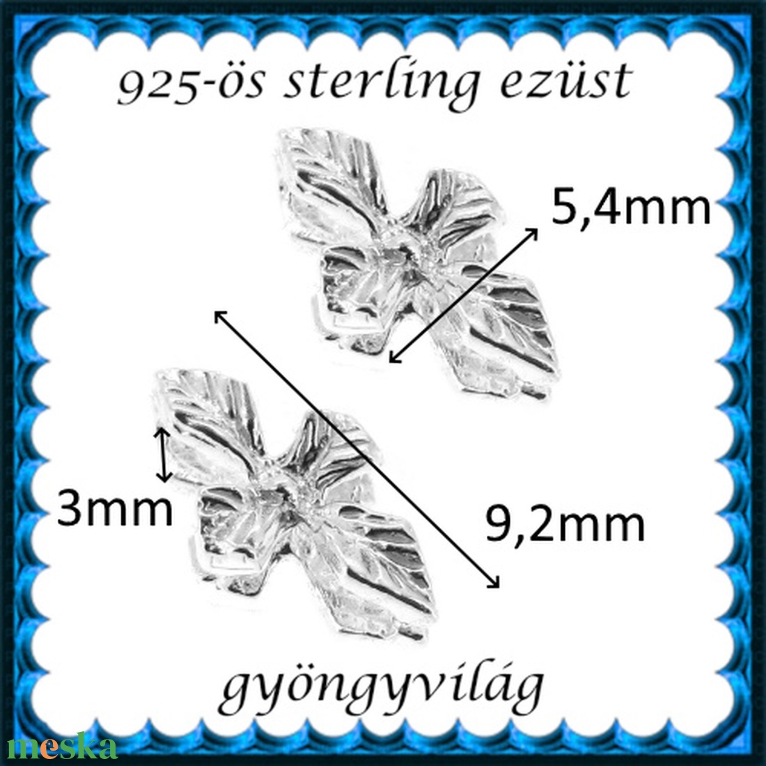 925-ös sterling ezüst ékszerkellék: köztes/gyöngy/díszitőelem EKÖ 02 1db/csomag - kellékek & szerszámok - gyöngyfűzés kellékek - fém köztesek - Meska.hu 925-ös sterling ezüst ékszerkellék: köztes/gyöngy/díszitőelem EKÖ 02 1db/csomag - kellékek & szerszámok - gyöngyfűzés kellékek - fém köztesek - Meska.hu