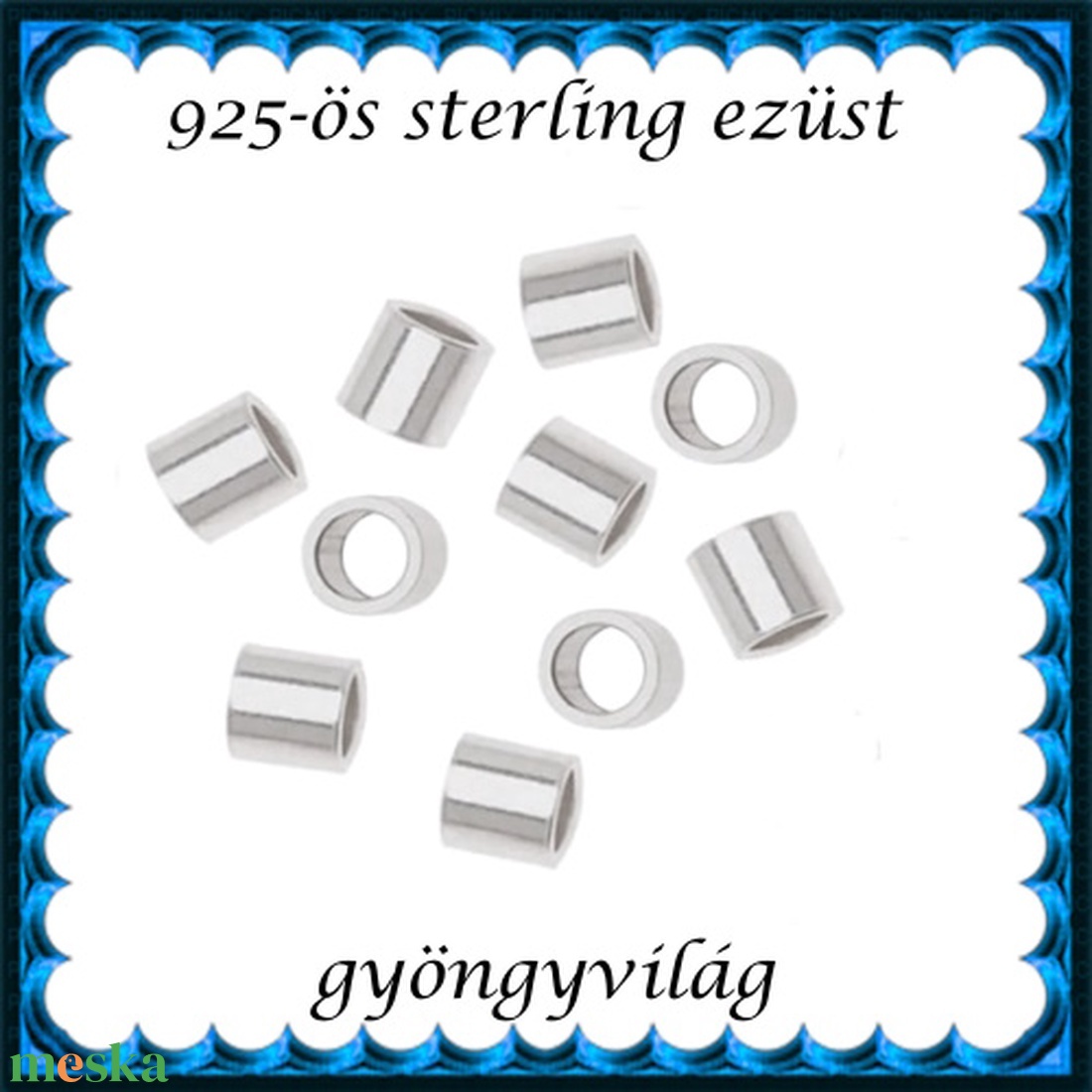925-ös sterling ezüst ékszerkellék: köztes / gyöngy / dísz EKÖ 19 1,5x1,5 10db/csomag - kellékek & szerszámok - gyöngyfűzés kellékek - fém köztesek - Meska.hu 925-ös sterling ezüst ékszerkellék: köztes / gyöngy / dísz EKÖ 19 1,5x1,5 10db/csomag - kellékek & szerszámok - gyöngyfűzés kellékek - fém köztesek - Meska.hu