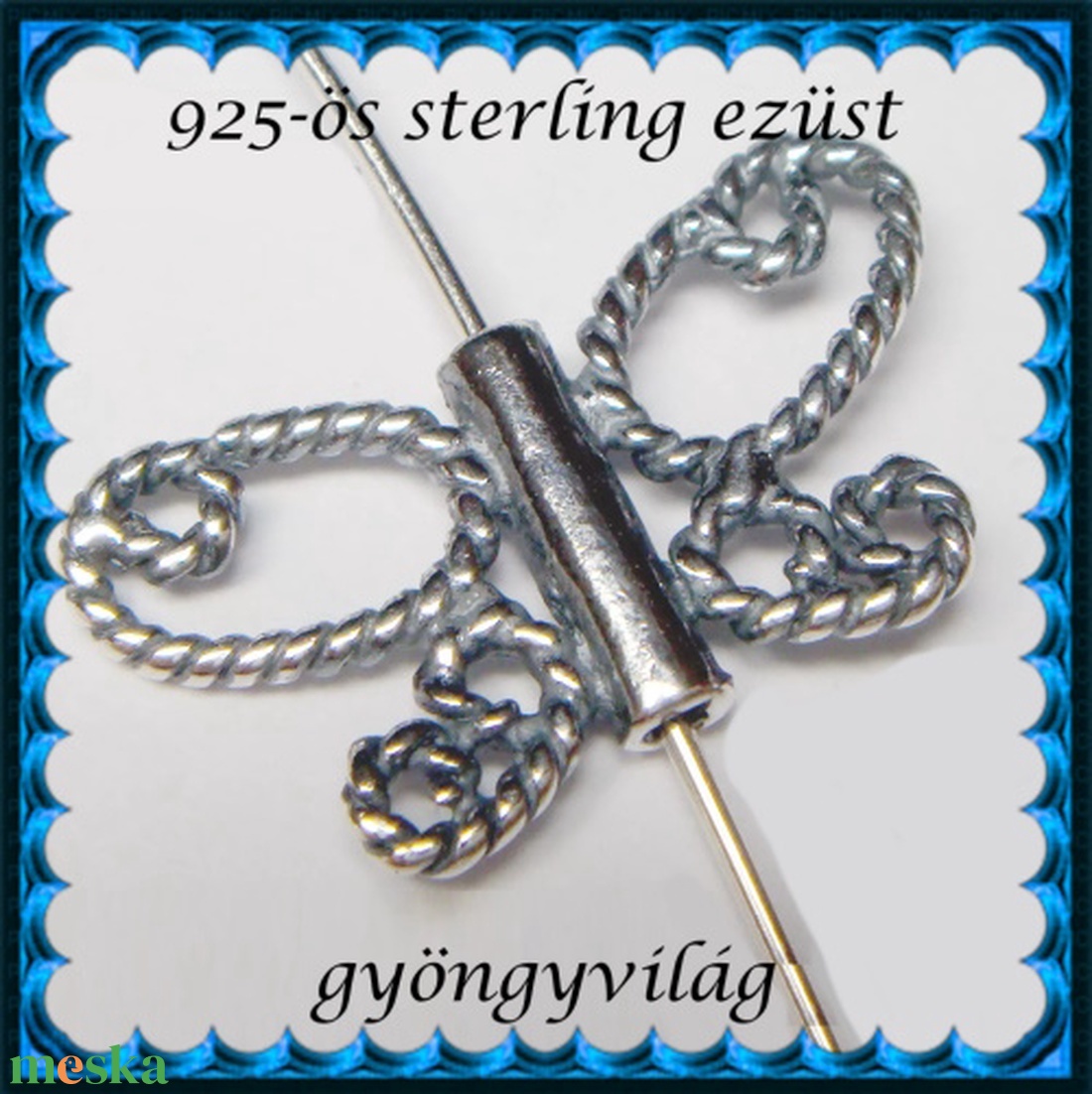 925-ös sterling ezüst ékszerkellék: köztes / gyöngy / dísz EKÖ 36 - kellékek & szerszámok - gyöngyfűzés kellékek - fém köztesek - Meska.hu 925-ös sterling ezüst ékszerkellék: köztes / gyöngy / dísz EKÖ 36 - kellékek & szerszámok - gyöngyfűzés kellékek - fém köztesek - Meska.hu