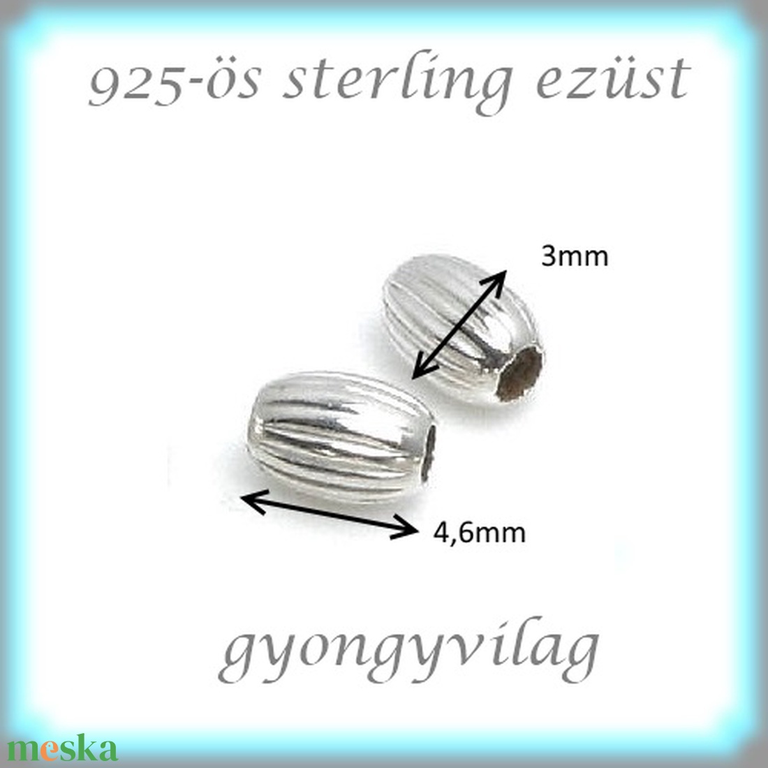 925-ös sterling ezüst ékszerkellék: köztes / gyöngy / dísz EKÖ 51 4db/cs - kellékek & szerszámok - gyöngyfűzés kellékek - fém köztesek - Meska.hu 925-ös sterling ezüst ékszerkellék: köztes / gyöngy / dísz EKÖ 51 4db/cs - kellékek & szerszámok - gyöngyfűzés kellékek - fém köztesek - Meska.hu