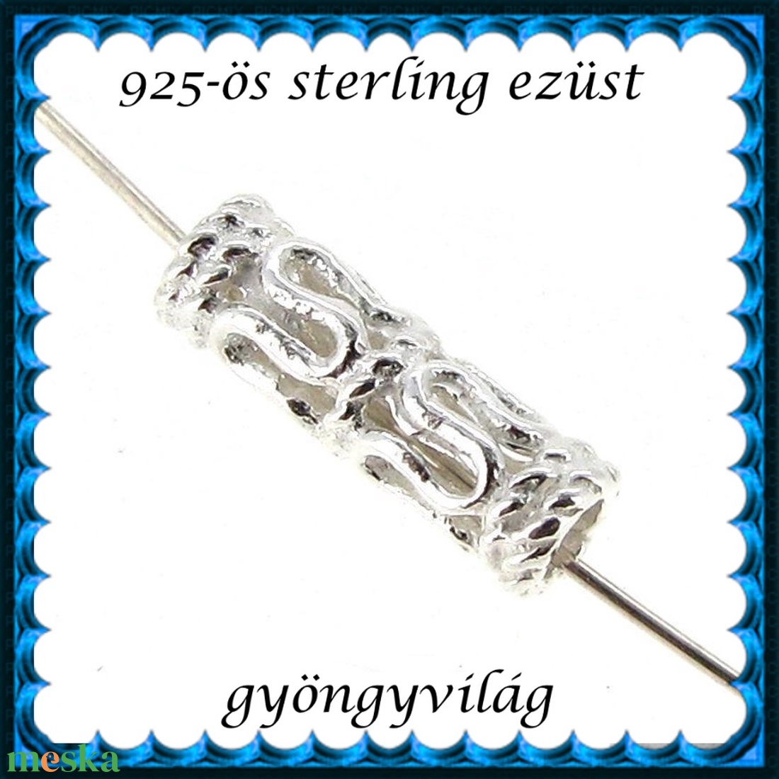 925-ös sterling ezüst ékszerkellék: köztes / gyöngy / dísz EKÖ 58 1db/csomag - kellékek & szerszámok - gyöngyfűzés kellékek - fém köztesek - Meska.hu 925-ös sterling ezüst ékszerkellék: köztes / gyöngy / dísz EKÖ 58 1db/csomag - kellékek & szerszámok - gyöngyfűzés kellékek - fém köztesek - Meska.hu