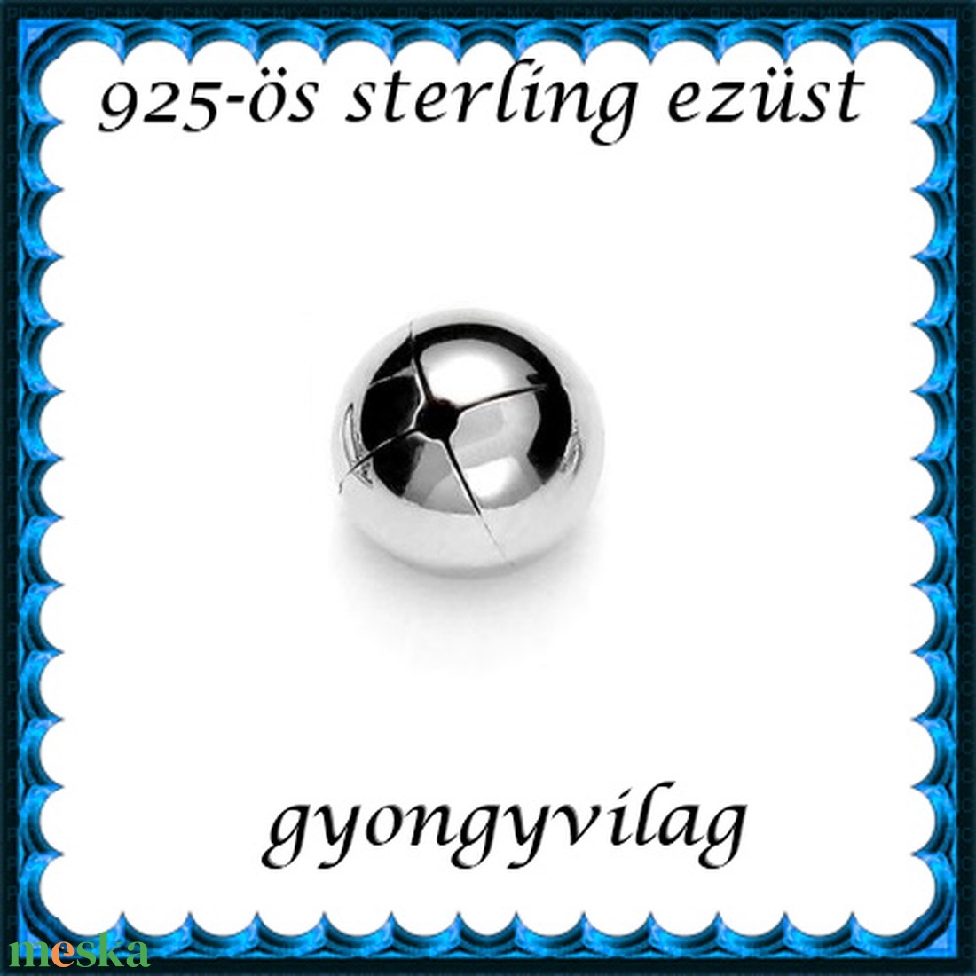 925-ös sterling ezüst ékszerkellék: köztes / gyöngy / dísz EKÖ 94-6 1db/cs - kellékek & szerszámok - gyöngyfűzés kellékek - fém köztesek - Meska.hu 925-ös sterling ezüst ékszerkellék: köztes / gyöngy / dísz EKÖ 94-6 1db/cs - kellékek & szerszámok - gyöngyfűzés kellékek - fém köztesek - Meska.hu