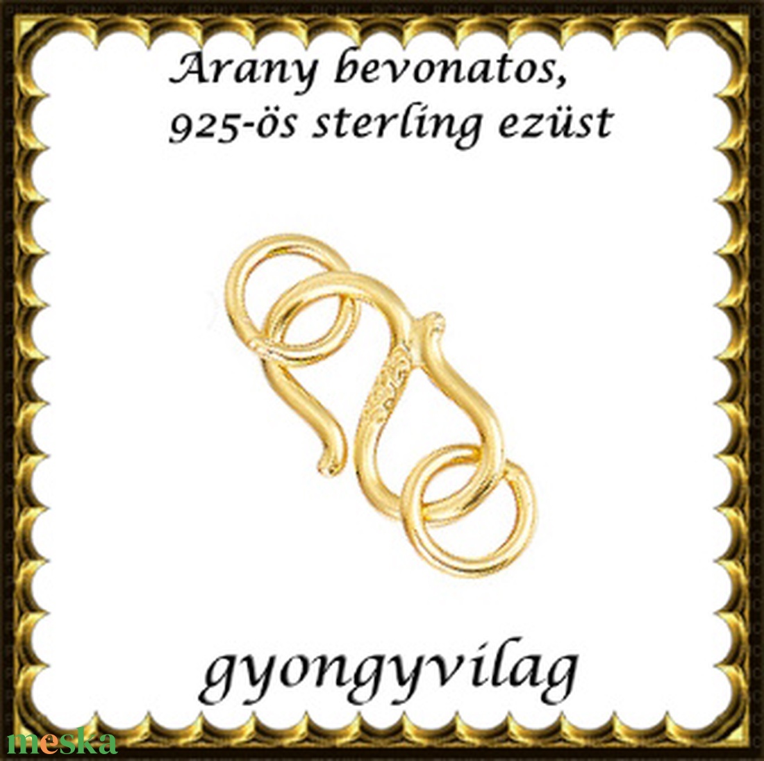 925-ös ezüst S lánckapocs ELK S 01g - kellékek & szerszámok - gyöngyfűzés kellékek - egyéb alkatrész - Meska.hu 925-ös ezüst S lánckapocs ELK S 01g - kellékek & szerszámok - gyöngyfűzés kellékek - egyéb alkatrész - Meska.hu