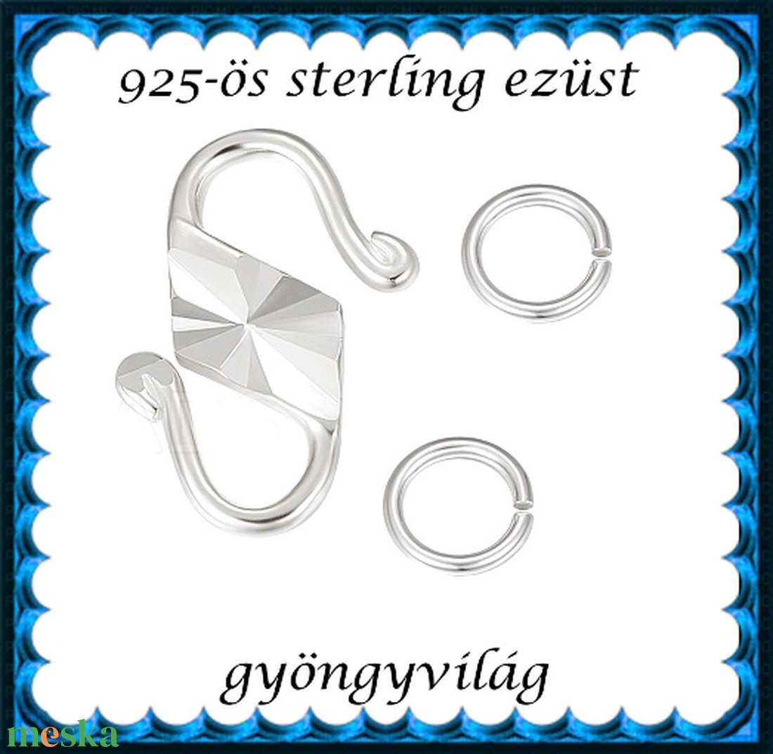 925-ös ezüst S lánckapocs ELK S 10e - kellékek & szerszámok - gyöngyfűzés kellékek - egyéb alkatrész - Meska.hu 925-ös ezüst S lánckapocs ELK S 10e - kellékek & szerszámok - gyöngyfűzés kellékek - egyéb alkatrész - Meska.hu