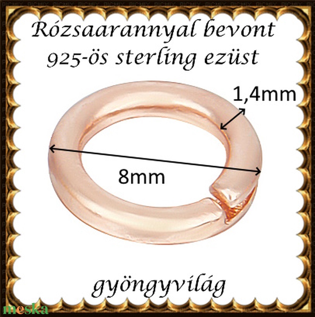 925-ös sterling ezüst ékszerkellék: karika nyitott,zárható ESZK NY-Z 8rg 1db/cs - kellékek & szerszámok - gyöngyfűzés kellékek - szerelőkarika - Meska.hu 925-ös sterling ezüst ékszerkellék: karika nyitott,zárható ESZK NY-Z 8rg 1db/cs - kellékek & szerszámok - gyöngyfűzés kellékek - szerelőkarika - Meska.hu