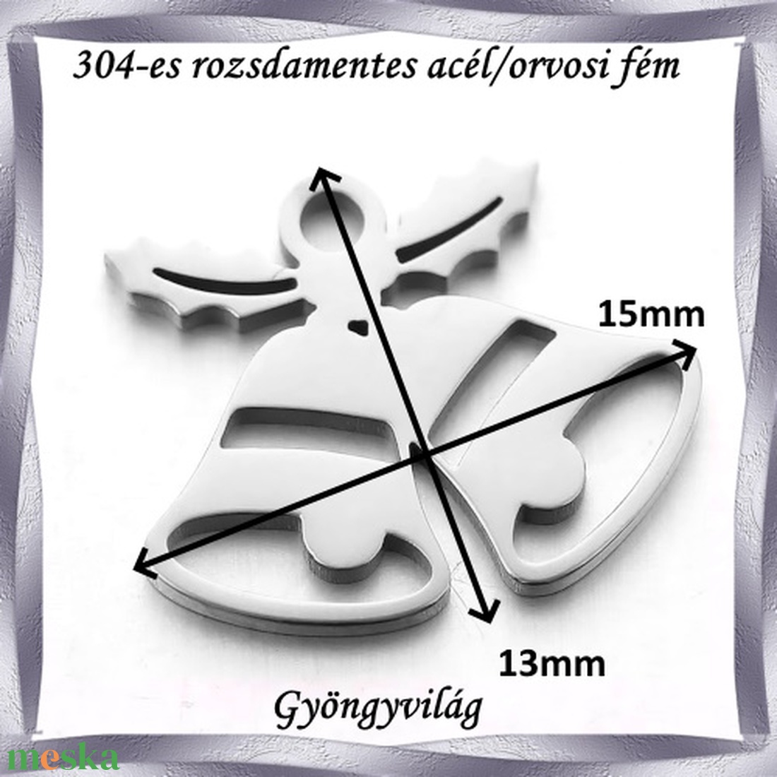 Nemes acél ékszerkellék: medál, caboshon, fityegő NAMCF-16e 1db/cs - kellékek & szerszámok - gyöngyfűzés kellékek - cabochon - Meska.hu Nemes acél ékszerkellék: medál, caboshon, fityegő NAMCF-16e 1db/cs - kellékek & szerszámok - gyöngyfűzés kellékek - cabochon - Meska.hu