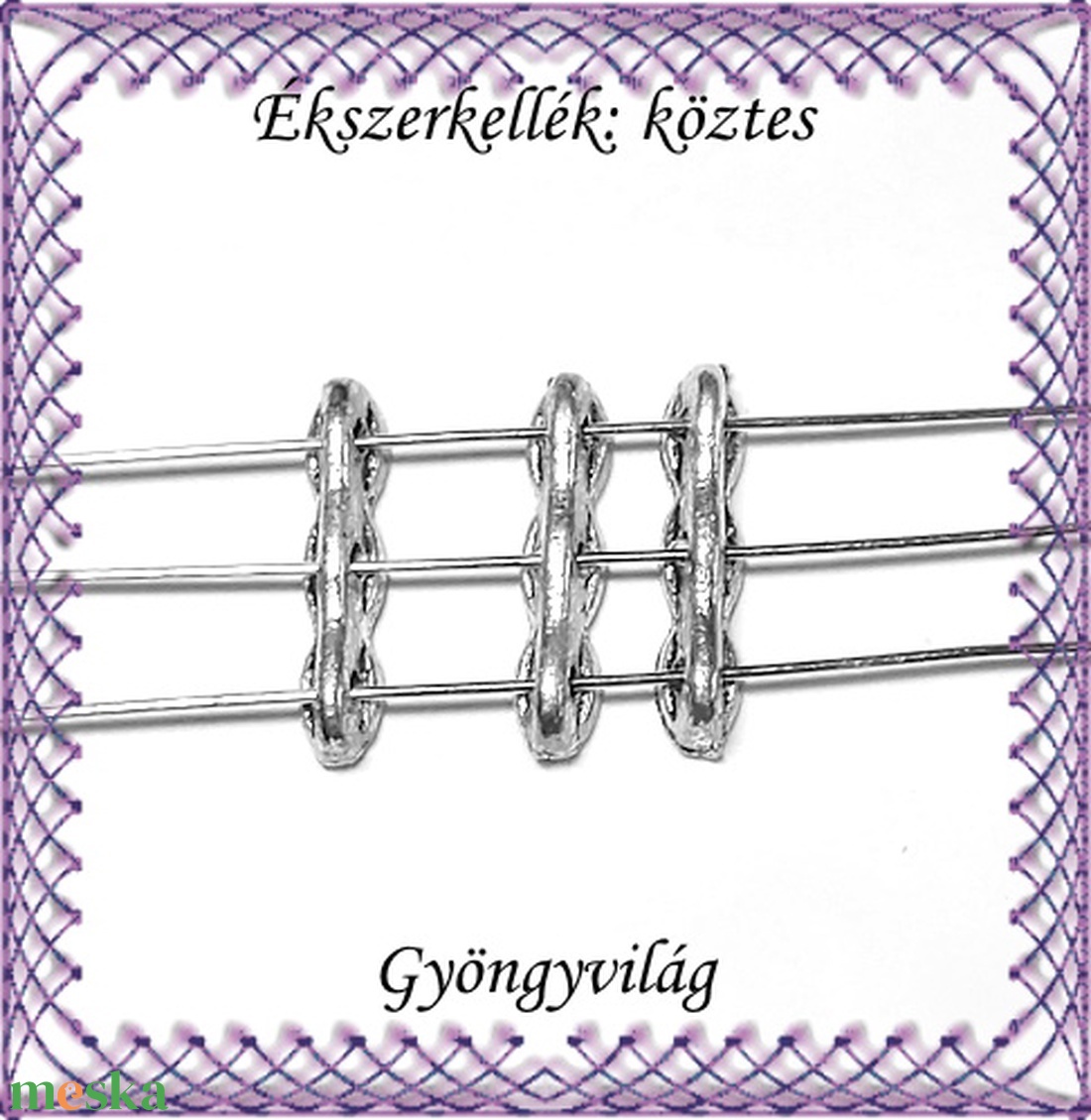 Ékszerkellék: köztes / díszítőelem / gyöngy BKÖ 3S 10 8db/csomag - kellékek & szerszámok - gyöngyfűzés kellékek - fém köztesek - Meska.hu Ékszerkellék: köztes / díszítőelem / gyöngy BKÖ 3S 10 8db/csomag - kellékek & szerszámok - gyöngyfűzés kellékek - fém köztesek - Meska.hu