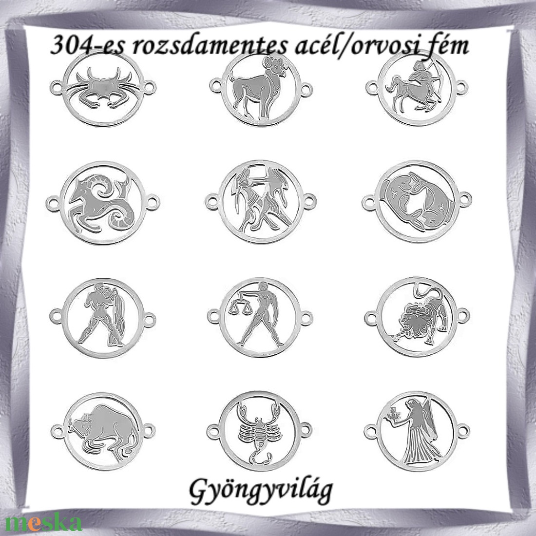Nemes acél ékszerkellék: medál, caboshon, fityegő NAMCF-17e 1db/cs - kellékek & szerszámok - gyöngyfűzés kellékek - cabochon - Meska.hu Nemes acél ékszerkellék: medál, caboshon, fityegő NAMCF-17e 1db/cs - kellékek & szerszámok - gyöngyfűzés kellékek - cabochon - Meska.hu