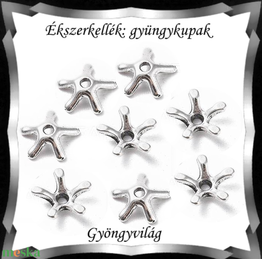 Ékszerkellék: gyöngykupak BGYK32 9mm-es 20db/csomag - kellékek & szerszámok - gyöngyfűzés kellékek - gyöngykupak - Meska.hu Ékszerkellék: gyöngykupak BGYK32 9mm-es 20db/csomag - kellékek & szerszámok - gyöngyfűzés kellékek - gyöngykupak - Meska.hu
