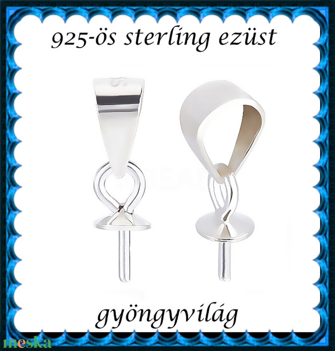 925-ös ezüst medálkapocs EMK 26-3 1db/csomag - kellékek & szerszámok - ékszerkellék - medáltartó, medálkapocs - Meska.hu 925-ös ezüst medálkapocs EMK 26-3 1db/csomag - kellékek & szerszámok - ékszerkellék - medáltartó, medálkapocs - Meska.hu