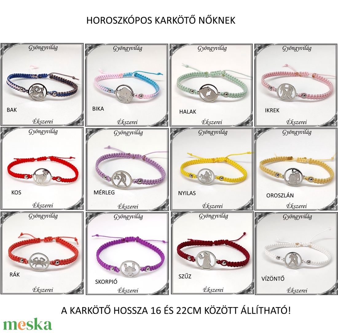 Ékszerek-karkötők: Makramé karkötő SK-M 41 nemes acél, horoszkópos, több színben - ékszer - karkötő - gyöngyös karkötő - Meska.hu Ékszerek-karkötők: Makramé karkötő SK-M 41 nemes acél, horoszkópos, több színben - ékszer - karkötő - gyöngyös karkötő - Meska.hu