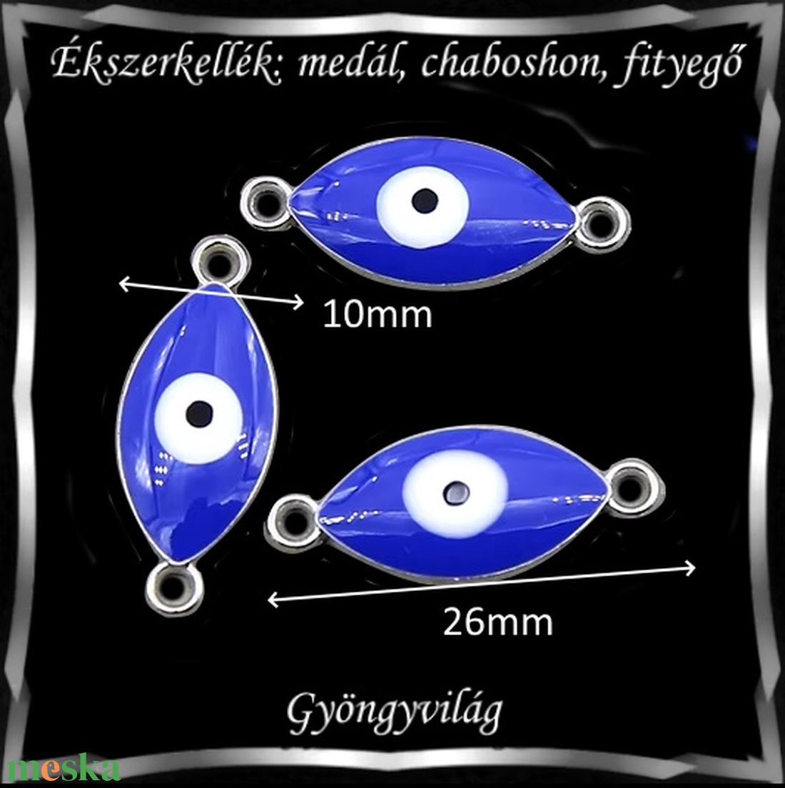 Ékszerkellék: medál, caboshon, fityegő BMCF-2-20 3db/csomag Allah szeme - kellékek & szerszámok - gyöngyfűzés kellékek - cabochon - Meska.hu Ékszerkellék: medál, caboshon, fityegő BMCF-2-20 3db/csomag Allah szeme - kellékek & szerszámok - gyöngyfűzés kellékek - cabochon - Meska.hu