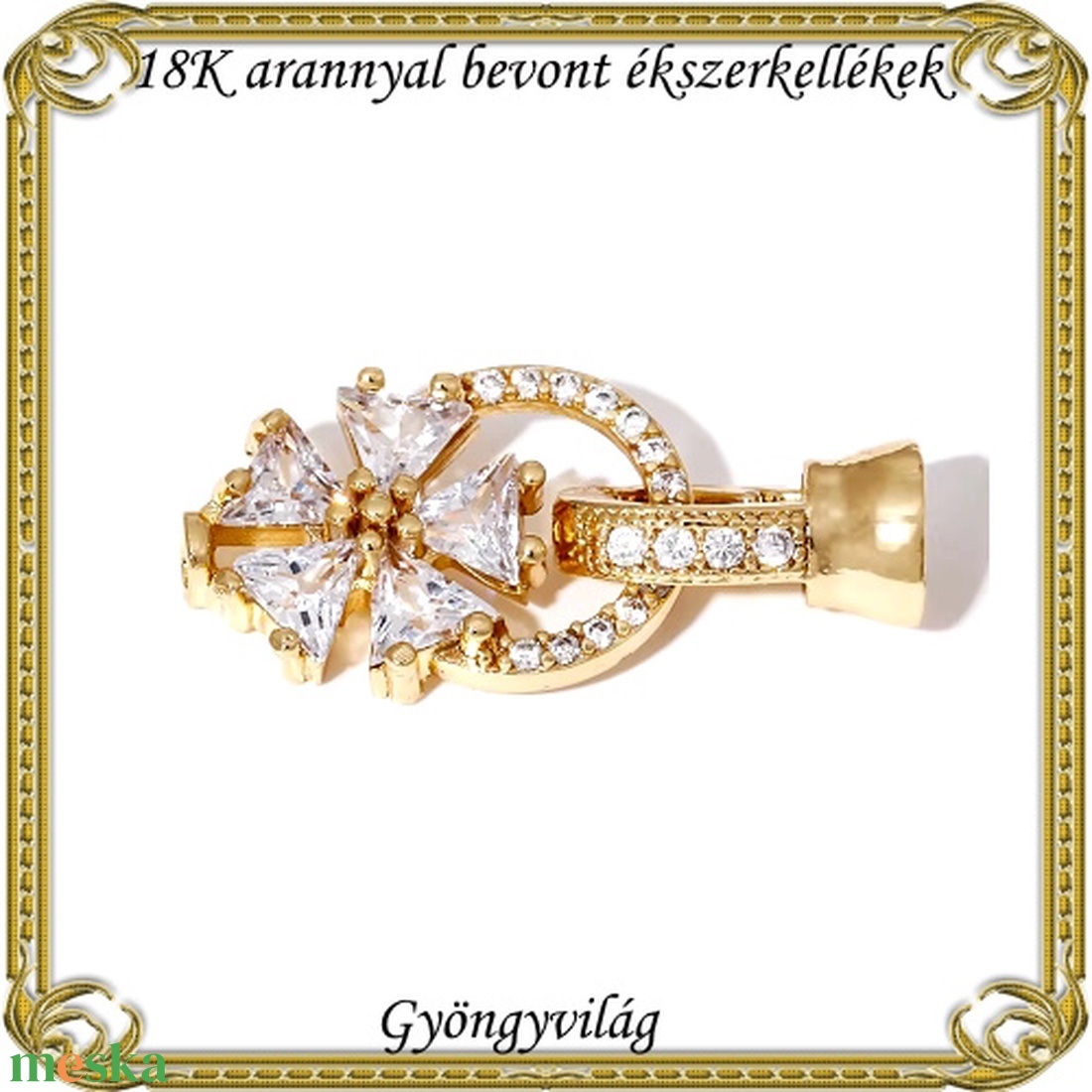 18K arannyal bevont ékszerkellék: lánckapocs ABLK 02 - kellékek & szerszámok - gyöngyfűzés kellékek - egyéb alkatrész - Meska.hu 18K arannyal bevont ékszerkellék: lánckapocs ABLK 02 - kellékek & szerszámok - gyöngyfűzés kellékek - egyéb alkatrész - Meska.hu