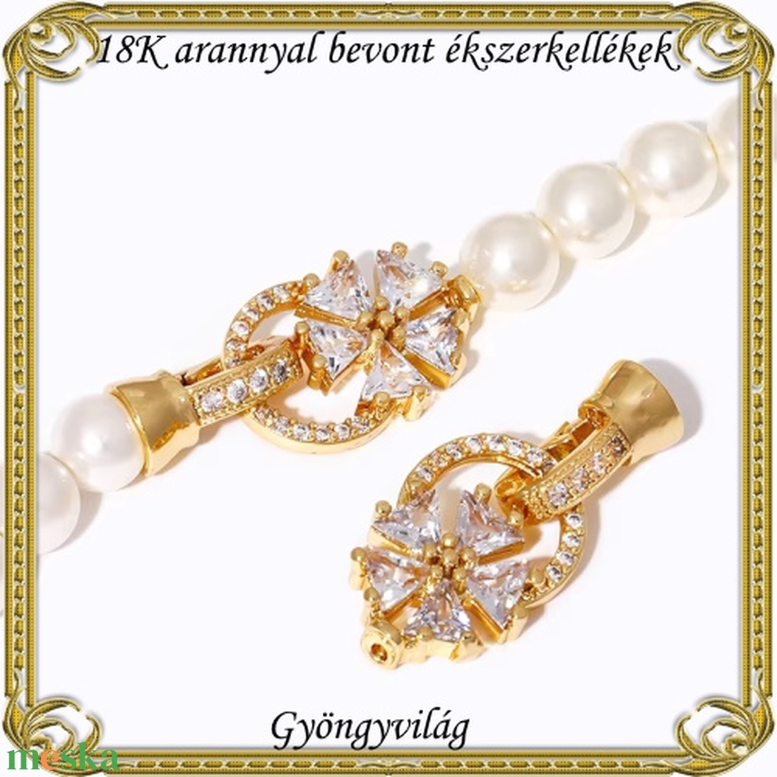 18K arannyal bevont ékszerkellék: lánckapocs ABLK 02 - kellékek & szerszámok - gyöngyfűzés kellékek - egyéb alkatrész - Meska.hu 18K arannyal bevont ékszerkellék: lánckapocs ABLK 02 - kellékek & szerszámok - gyöngyfűzés kellékek - egyéb alkatrész - Meska.hu
