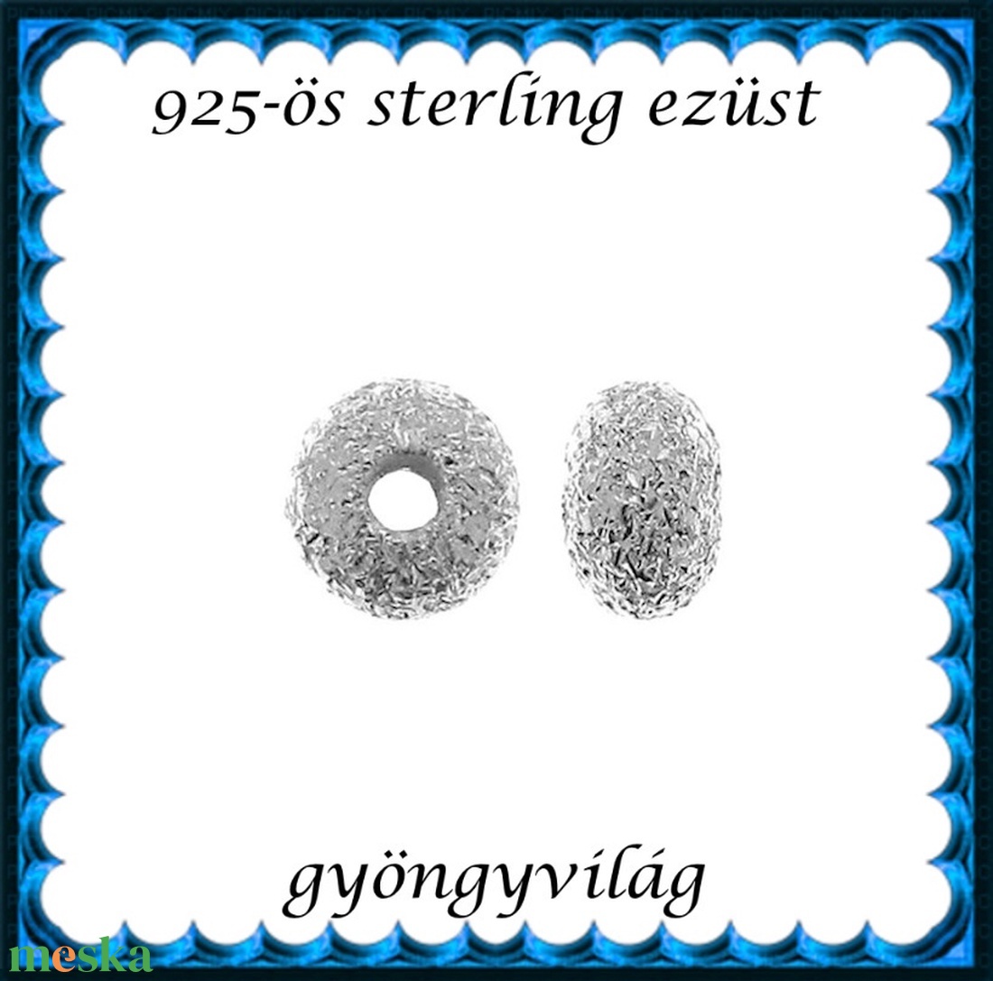 925-ös sterling ezüst ékszerkellék: köztes / gyöngy / dísz EKÖ 102-4,5 - kellékek & szerszámok - gyöngyfűzés kellékek - fém köztesek - Meska.hu 925-ös sterling ezüst ékszerkellék: köztes / gyöngy / dísz EKÖ 102-4,5 - kellékek & szerszámok - gyöngyfűzés kellékek - fém köztesek - Meska.hu
