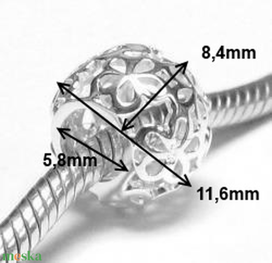925-ös sterling ezüst medál / pandora EM-P 22 - kellékek & szerszámok - gyöngyfűzés kellékek - fém köztesek - Meska.hu 925-ös sterling ezüst medál / pandora EM-P 22 - kellékek & szerszámok - gyöngyfűzés kellékek - fém köztesek - Meska.hu