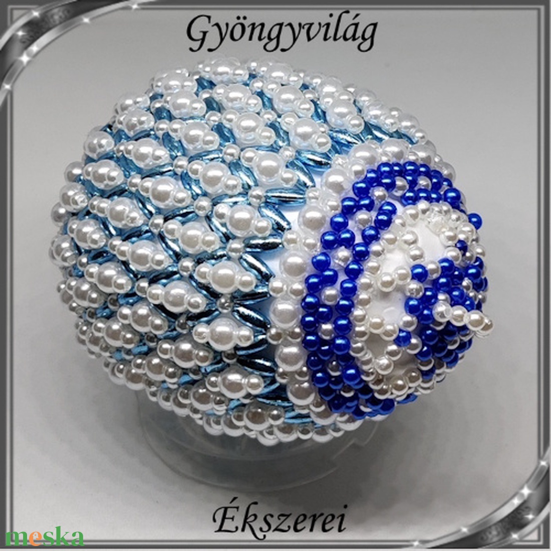 Gyöngyből készített húsvéti tojás S-HÚ01-1 - otthon & életmód - dekoráció - asztal és polc dekoráció - asztaldísz - Meska.hu Gyöngyből készített húsvéti tojás S-HÚ01-1 - otthon & életmód - dekoráció - asztal és polc dekoráció - asztaldísz - Meska.hu