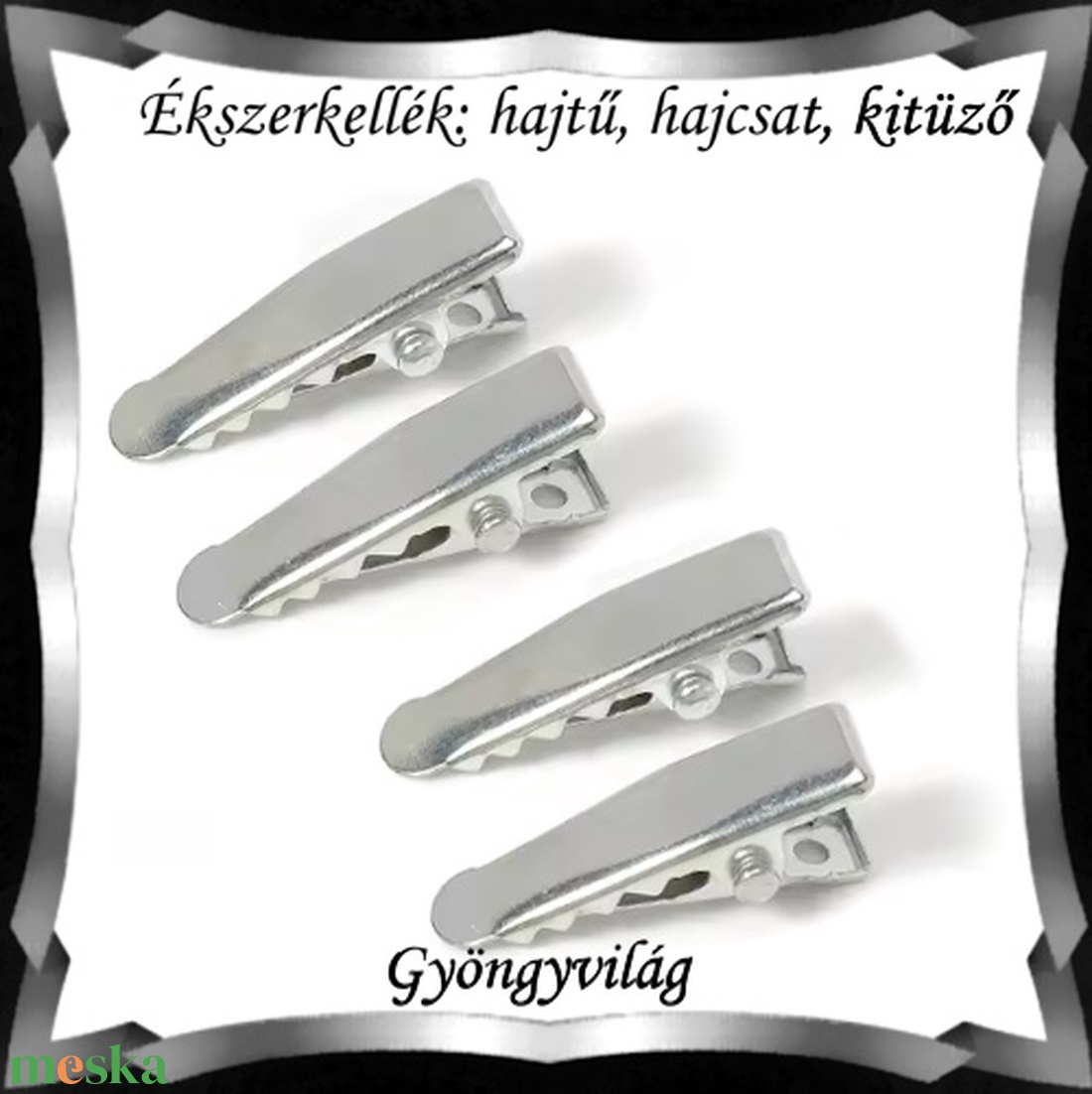 Ékszerkellék: hajtű, hajcsat, kitűző több színben BEK H 11 4db/cs - kellékek & szerszámok - gyöngyfűzés kellékek - egyéb alkatrész - Meska.hu Ékszerkellék: hajtű, hajcsat, kitűző több színben BEK H 11 4db/cs - kellékek & szerszámok - gyöngyfűzés kellékek - egyéb alkatrész - Meska.hu