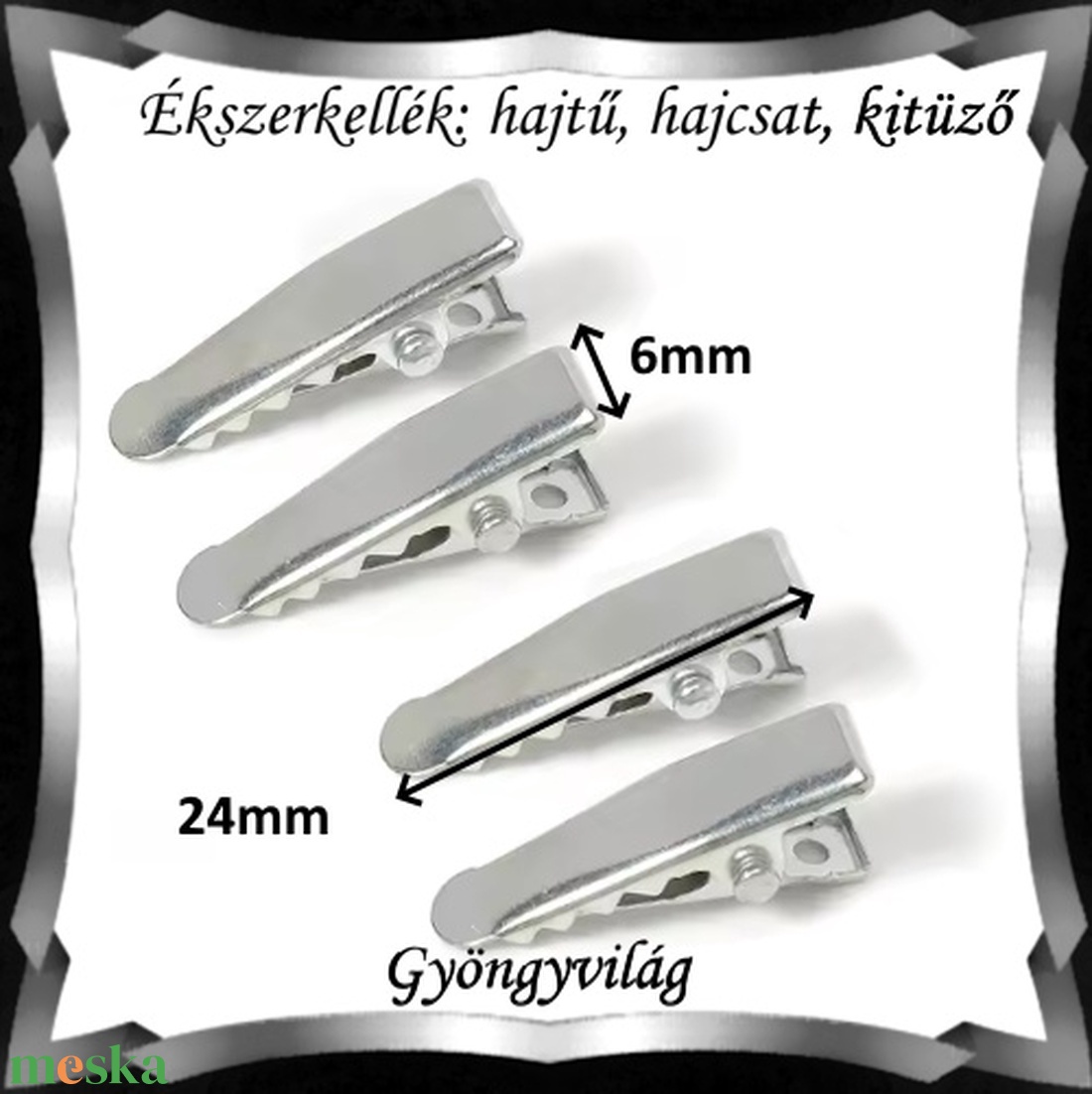 Ékszerkellék: hajtű, hajcsat, kitűző több színben BEK H 11 4db/cs - kellékek & szerszámok - gyöngyfűzés kellékek - egyéb alkatrész - Meska.hu Ékszerkellék: hajtű, hajcsat, kitűző több színben BEK H 11 4db/cs - kellékek & szerszámok - gyöngyfűzés kellékek - egyéb alkatrész - Meska.hu