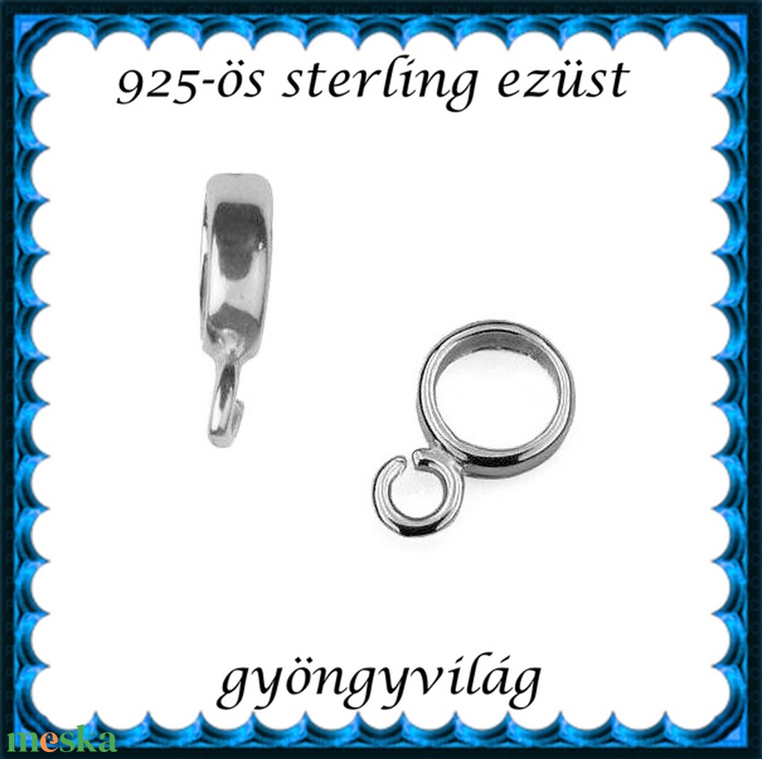 925-ös sterling ezüst ékszerkellék: medáltartó, medálkapocs EMT 51 - kellékek & szerszámok - ékszerkellék - medáltartó, medálkapocs - Meska.hu 925-ös sterling ezüst ékszerkellék: medáltartó, medálkapocs EMT 51 - kellékek & szerszámok - ékszerkellék - medáltartó, medálkapocs - Meska.hu