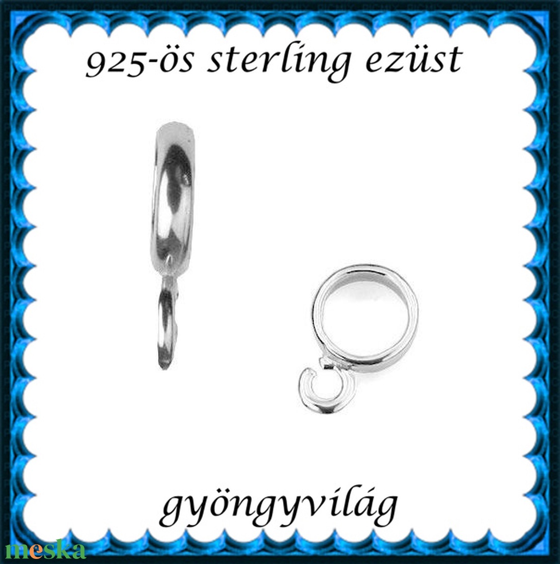 925-ös sterling ezüst ékszerkellék: medáltartó, medálkapocs EMT 52 - kellékek & szerszámok - ékszerkellék - medáltartó, medálkapocs - Meska.hu 925-ös sterling ezüst ékszerkellék: medáltartó, medálkapocs EMT 52 - kellékek & szerszámok - ékszerkellék - medáltartó, medálkapocs - Meska.hu