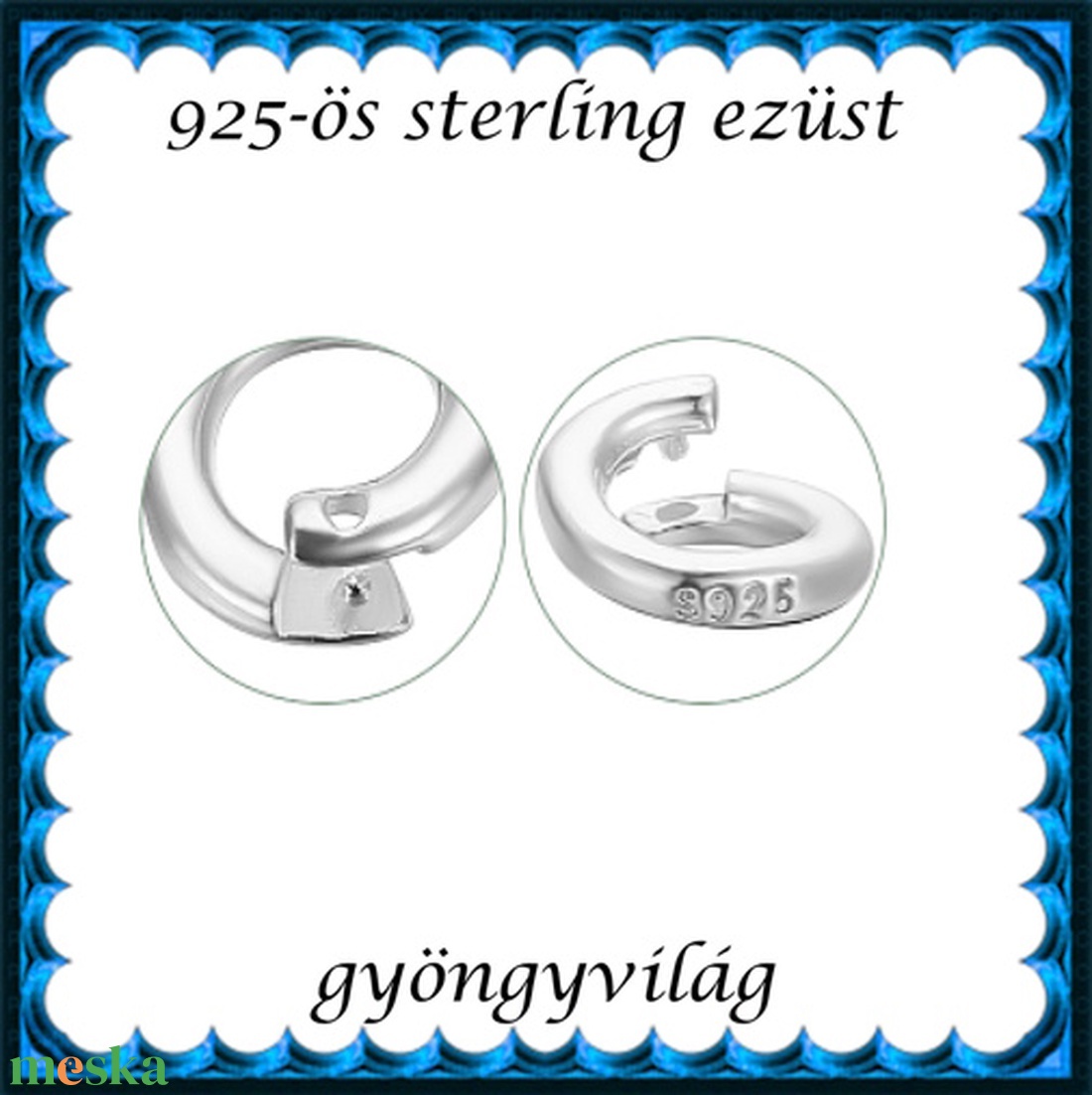 925-ös sterling ezüst ékszerkellék: karika nyitott,zárható ESZK NY-Z 6e 1db/cs - kellékek & szerszámok - gyöngyfűzés kellékek - szerelőkarika - Meska.hu 925-ös sterling ezüst ékszerkellék: karika nyitott,zárható ESZK NY-Z 6e 1db/cs - kellékek & szerszámok - gyöngyfűzés kellékek - szerelőkarika - Meska.hu