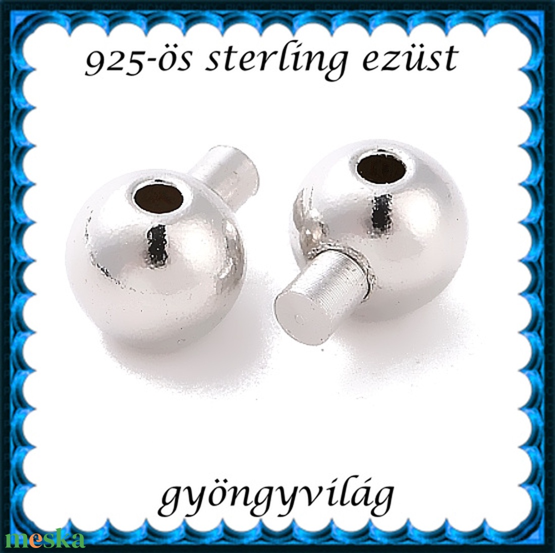 925-ös sterling ezüst ékszerkellék: csomótakaró ECST 12 - kellékek & szerszámok - gyöngyfűzés kellékek - egyéb alkatrész - Meska.hu