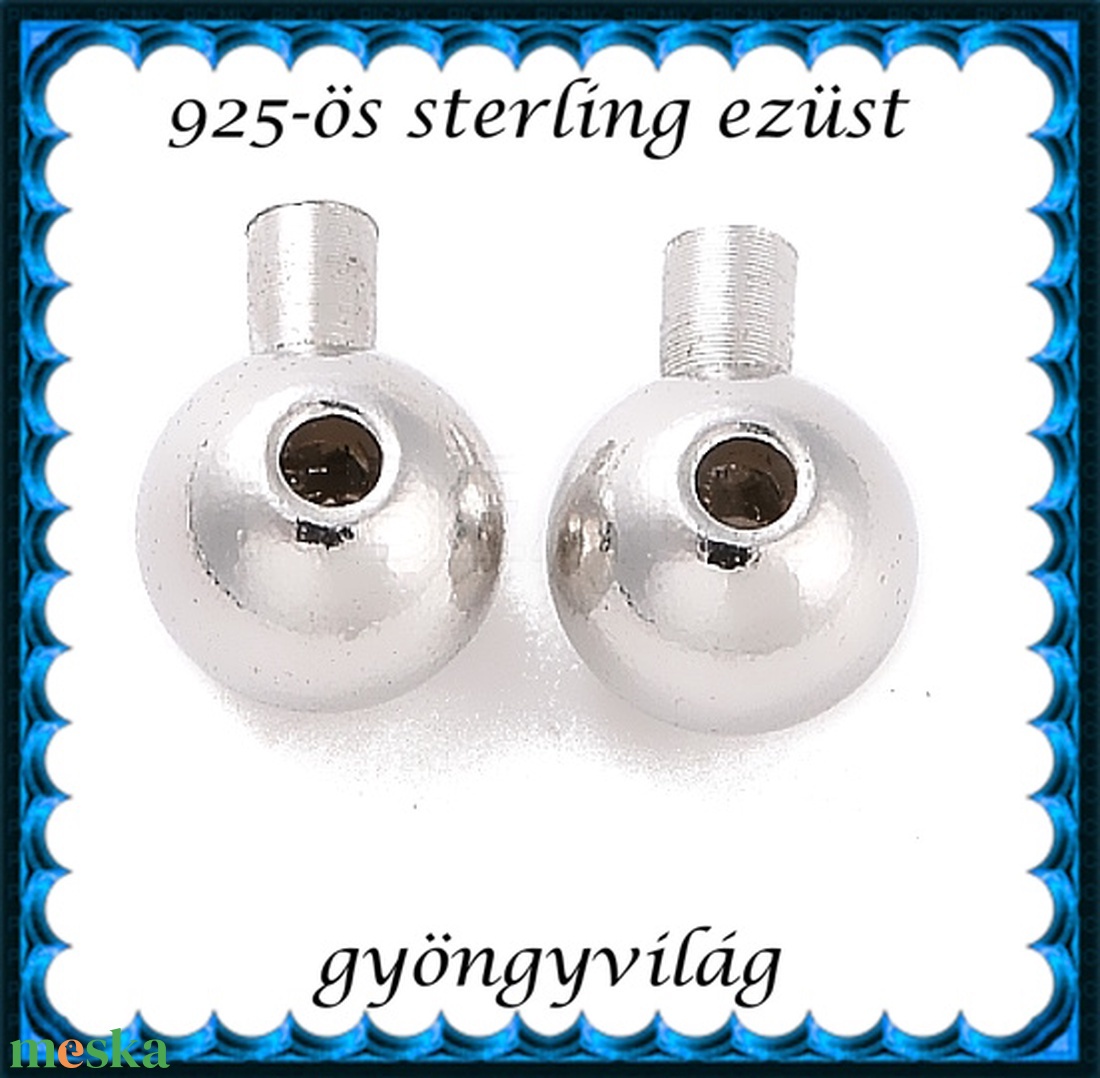 925-ös sterling ezüst ékszerkellék: csomótakaró ECST 12 - kellékek & szerszámok - gyöngyfűzés kellékek - egyéb alkatrész - Meska.hu