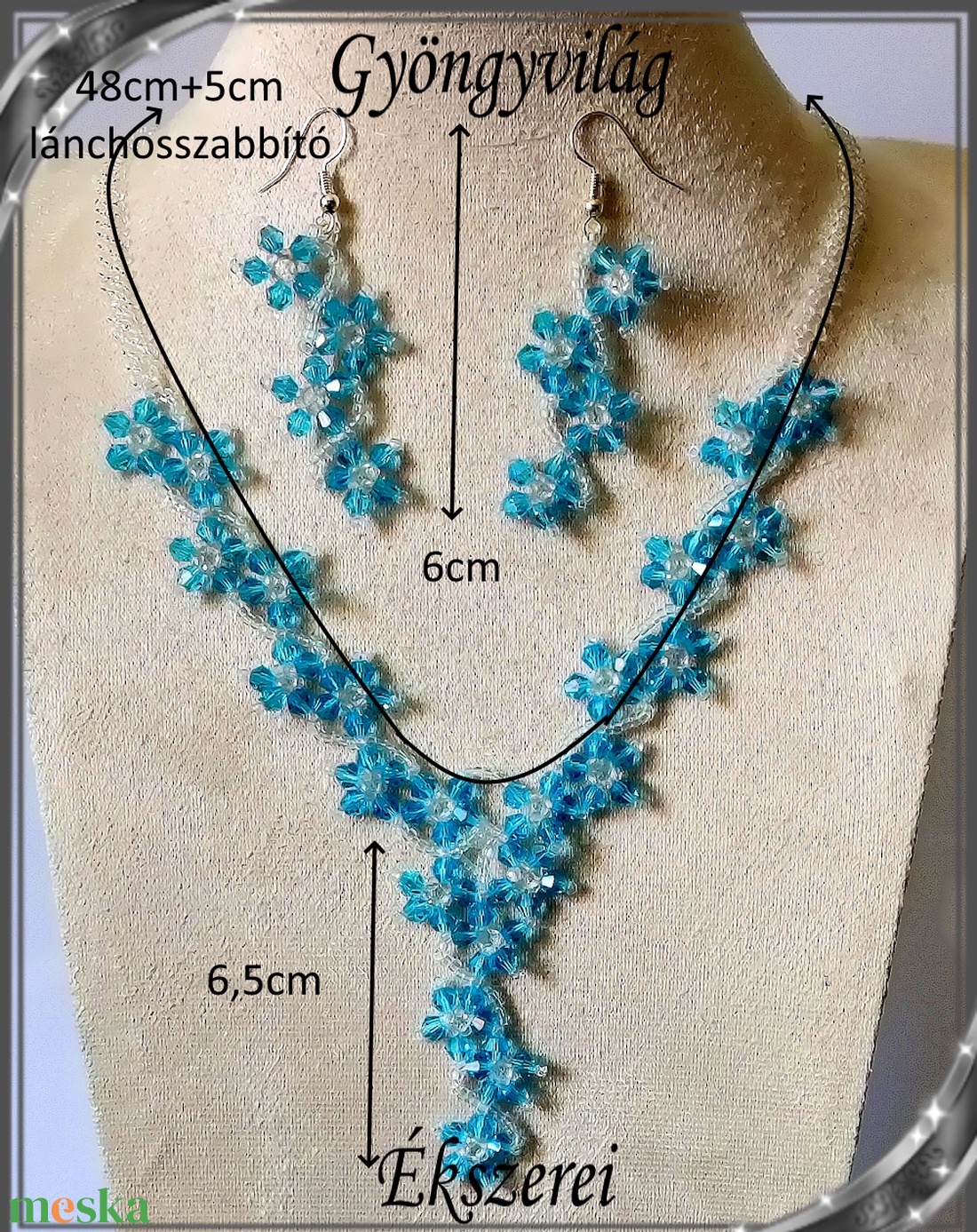 Esküvői, menyasszonyi, alkalmi ékszer szett, SSZEB-GY02-bi aquamarin - esküvő - ékszer - ékszerszett - Meska.hu Esküvői, menyasszonyi, alkalmi ékszer szett, SSZEB-GY02-bi aquamarin - esküvő - ékszer - ékszerszett - Meska.hu