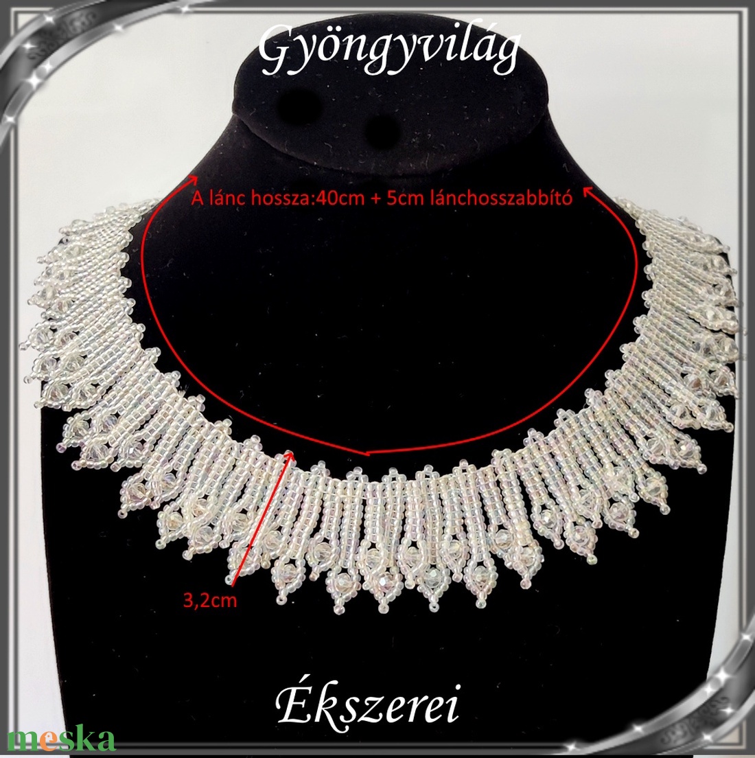 Esküvői, menyasszonyi, alkalmi ékszer szett,  SLEB-GY02-1 - esküvő - ékszer - nyaklánc - Meska.hu