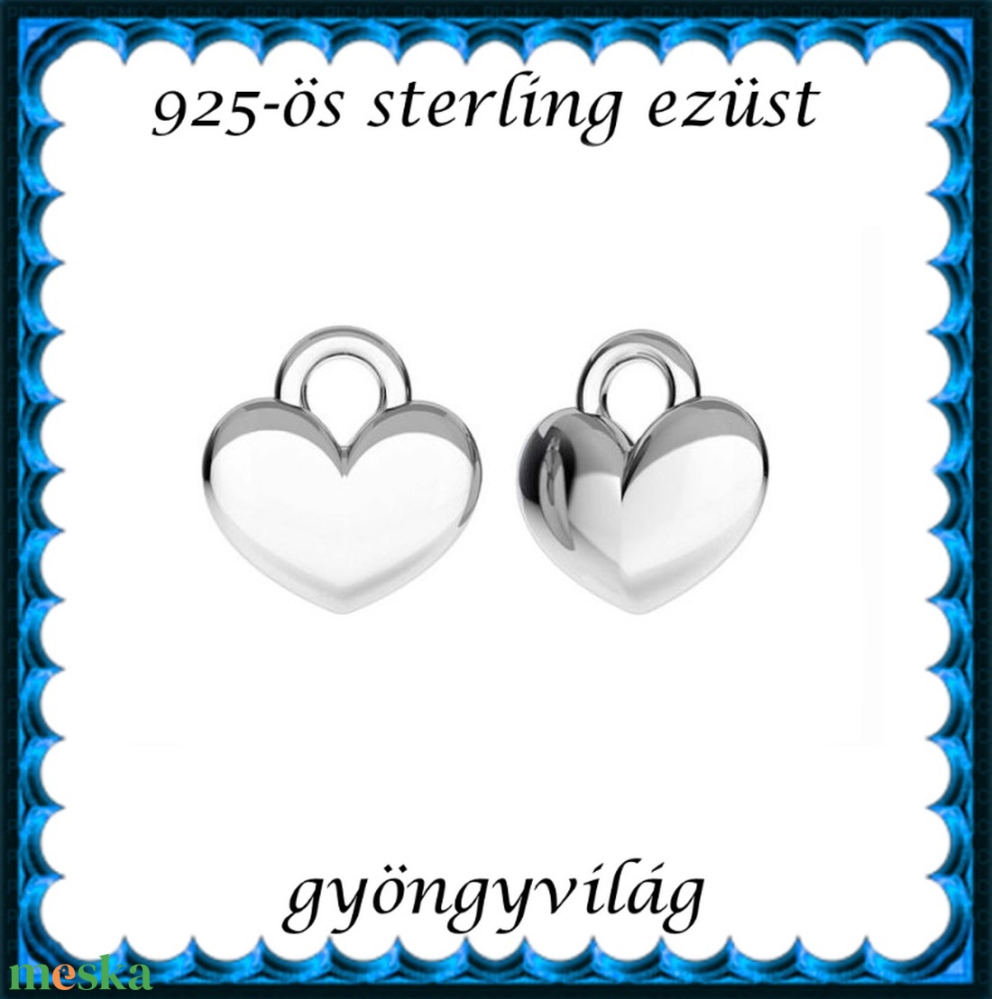 925-ös sterling ezüst ékszerkellék: medál / pandora / fityegő EM-F 31 - kellékek & szerszámok - gyöngyfűzés kellékek - fém köztesek - Meska.hu 925-ös sterling ezüst ékszerkellék: medál / pandora / fityegő EM-F 31 - kellékek & szerszámok - gyöngyfűzés kellékek - fém köztesek - Meska.hu
