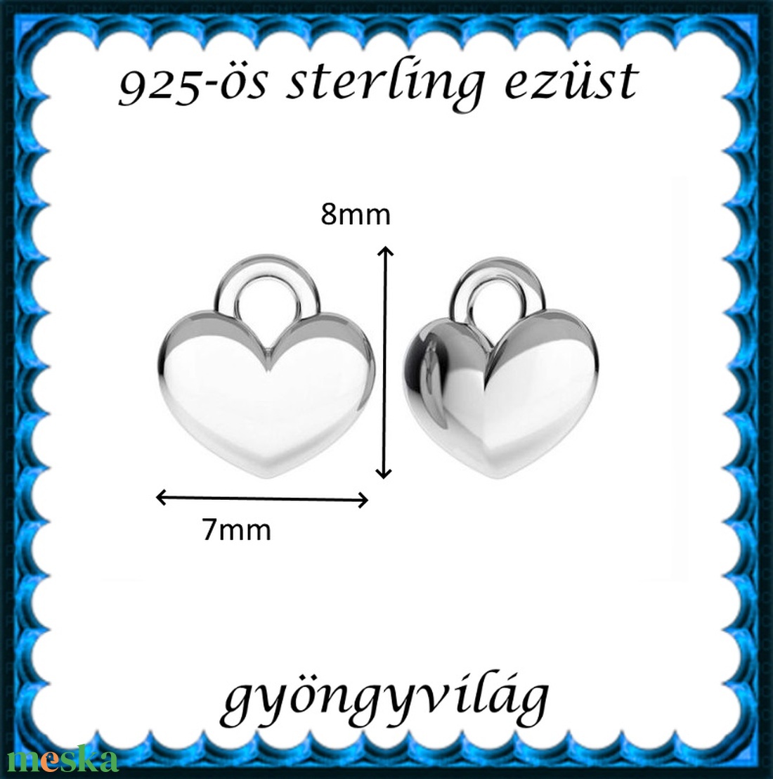 925-ös sterling ezüst ékszerkellék: medál / pandora / fityegő EM-F 31 - kellékek & szerszámok - gyöngyfűzés kellékek - fém köztesek - Meska.hu 925-ös sterling ezüst ékszerkellék: medál / pandora / fityegő EM-F 31 - kellékek & szerszámok - gyöngyfűzés kellékek - fém köztesek - Meska.hu