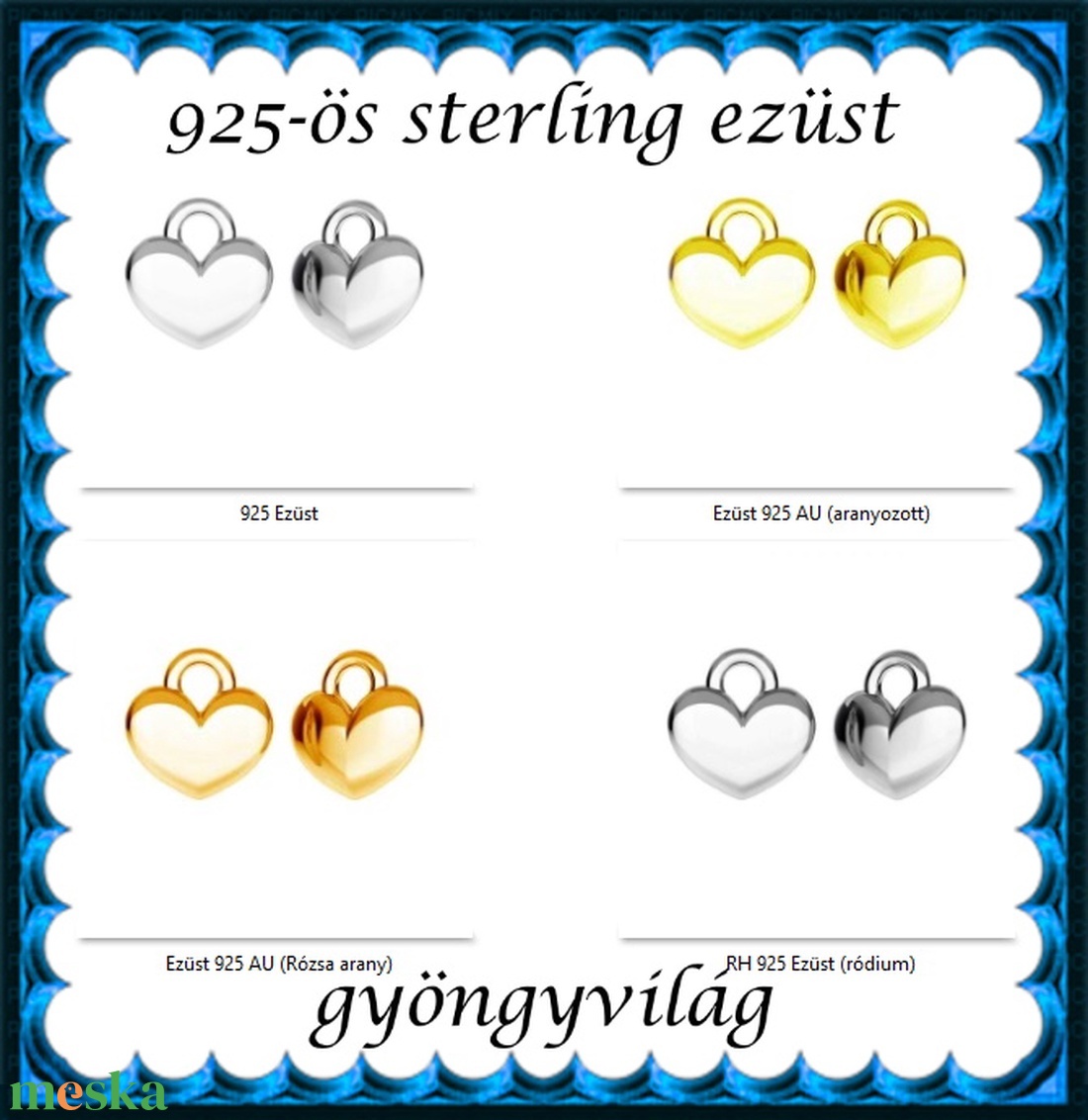 925-ös sterling ezüst ékszerkellék: medál / pandora / fityegő EM-F 31 - kellékek & szerszámok - gyöngyfűzés kellékek - fém köztesek - Meska.hu 925-ös sterling ezüst ékszerkellék: medál / pandora / fityegő EM-F 31 - kellékek & szerszámok - gyöngyfűzés kellékek - fém köztesek - Meska.hu