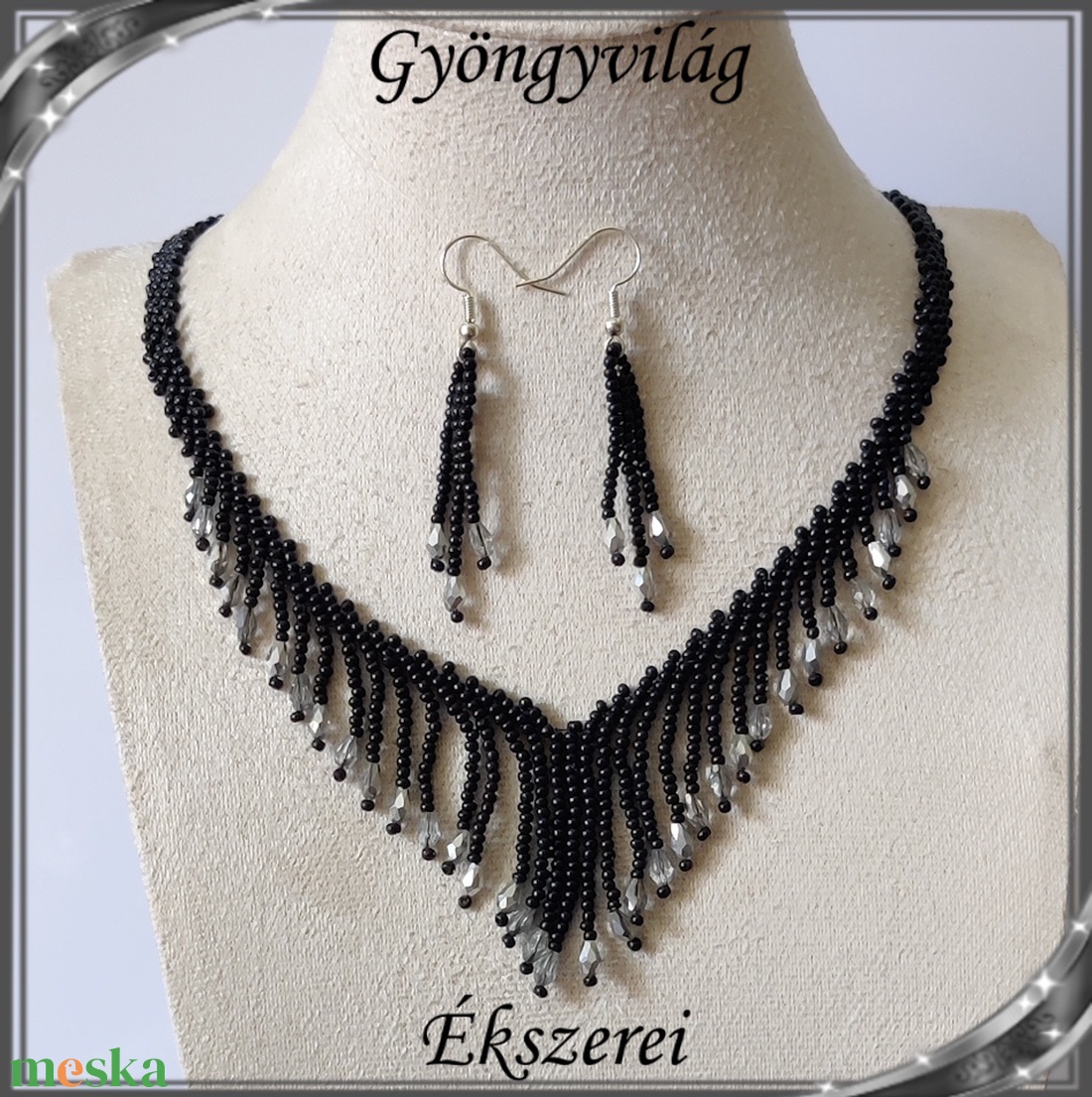 Esküvői, menyasszonyi, alkalmi ékszer szett,  SSZEB-GY05-2 - esküvő - ékszer - nyaklánc - Meska.hu