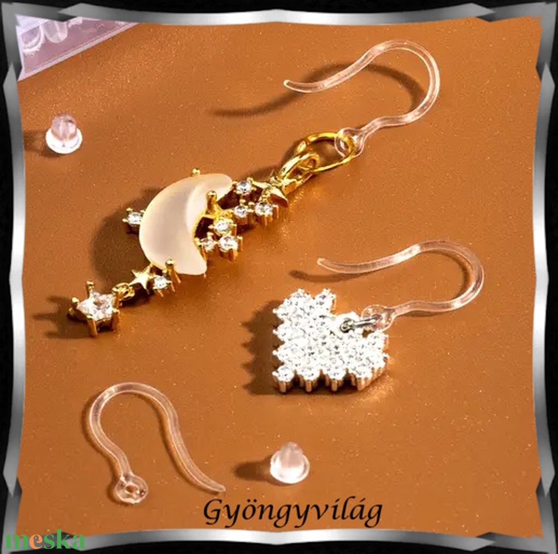 Ékszerkellék: fülbevaló alap BFK-SZ10 13 10pár/cs - kellékek & szerszámok - gyöngyfűzés kellékek - egyéb alkatrész - Meska.hu