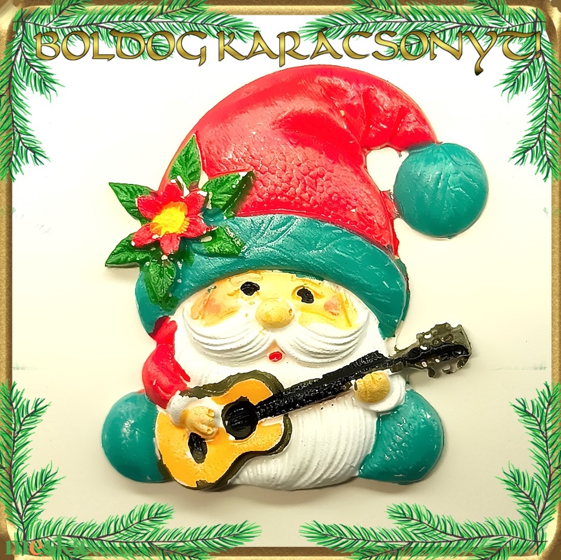 Karácsonyi hűtőmágnes S-KA26-04 több szinben - otthon & életmód - dekoráció - dísztárgy - Meska.hu