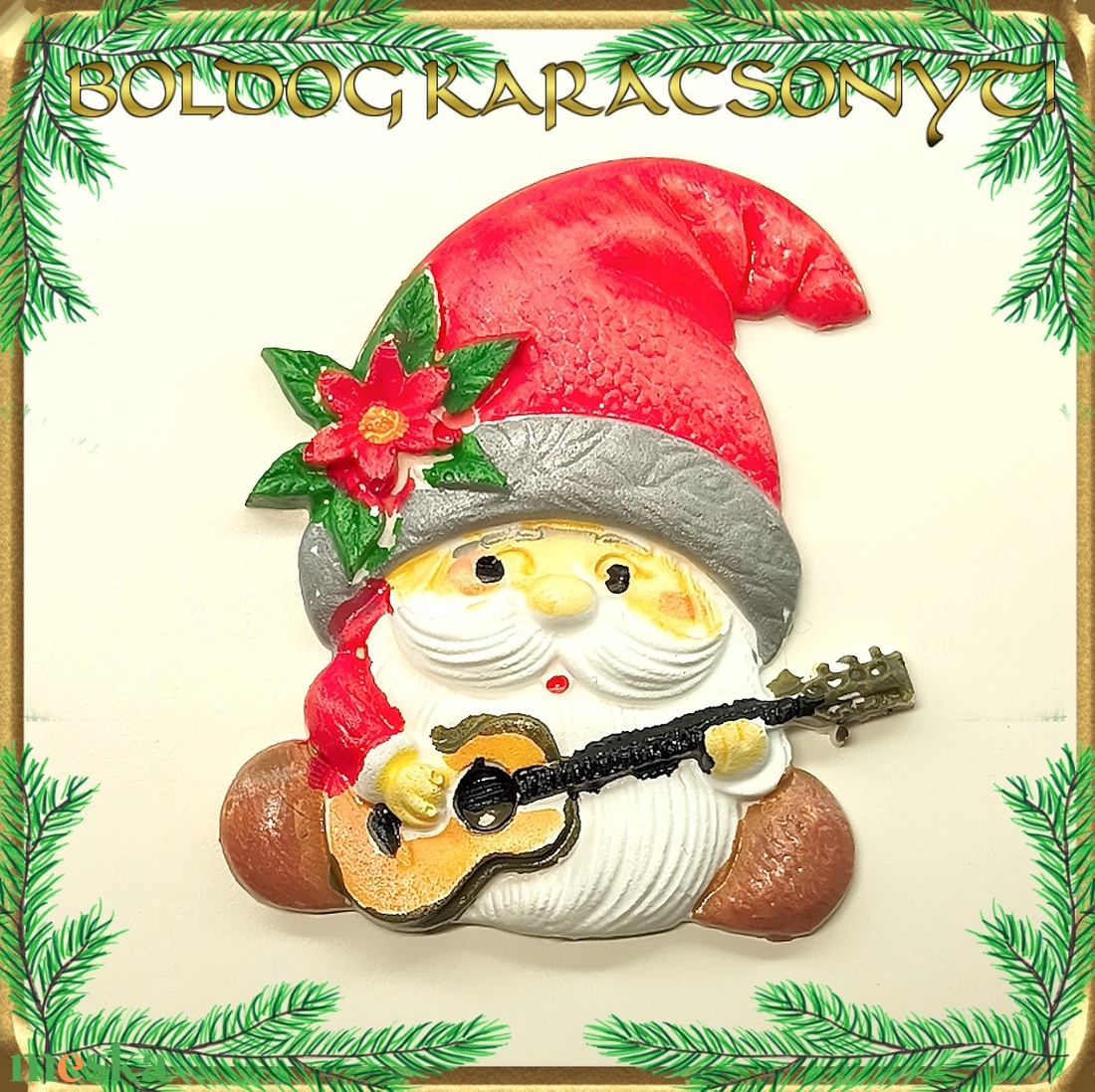 Karácsonyi hűtőmágnes S-KA26-04 több szinben - otthon & életmód - dekoráció - dísztárgy - Meska.hu