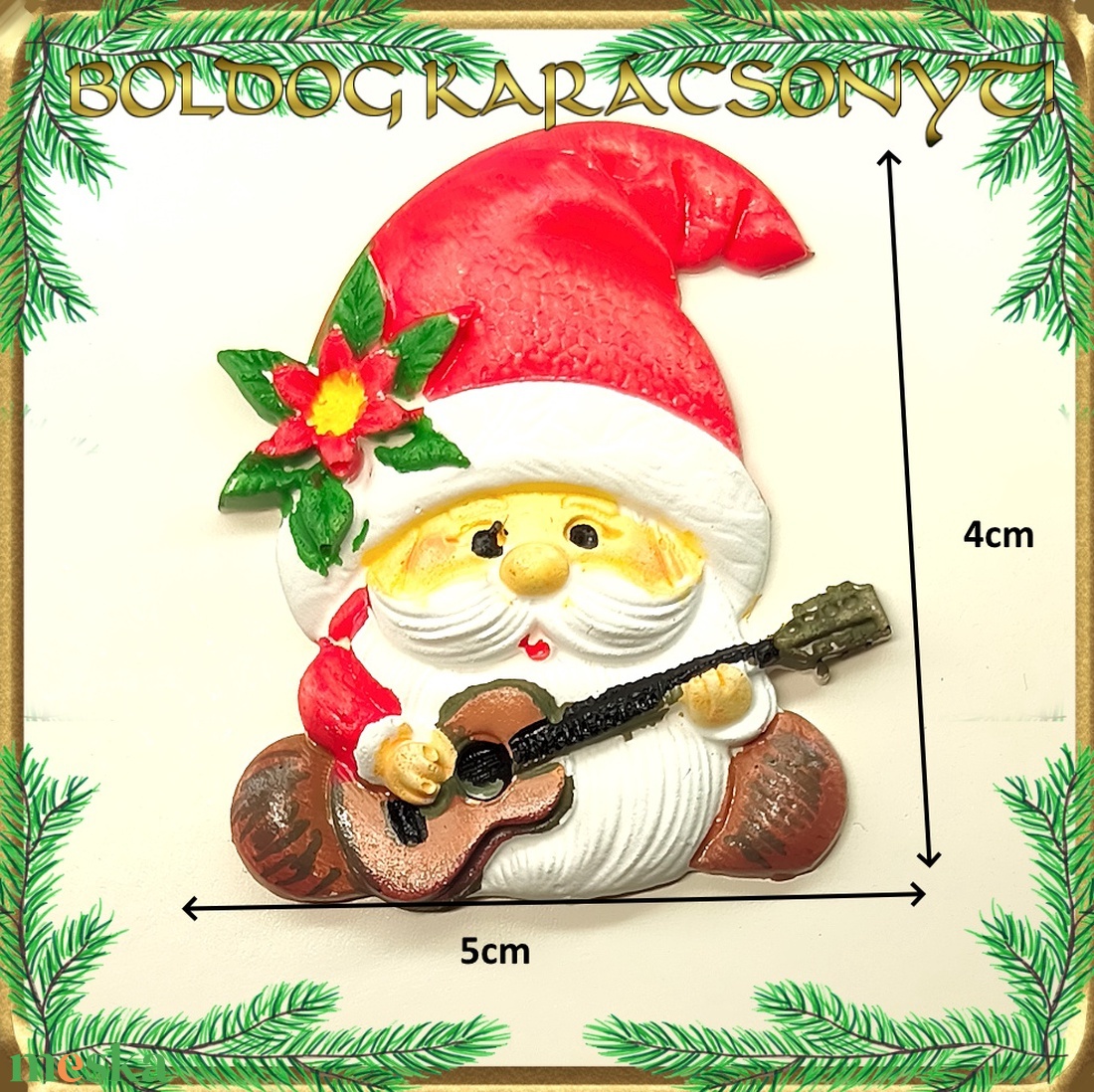 Karácsonyi hűtőmágnes S-KA26-04 több szinben - otthon & életmód - dekoráció - dísztárgy - Meska.hu