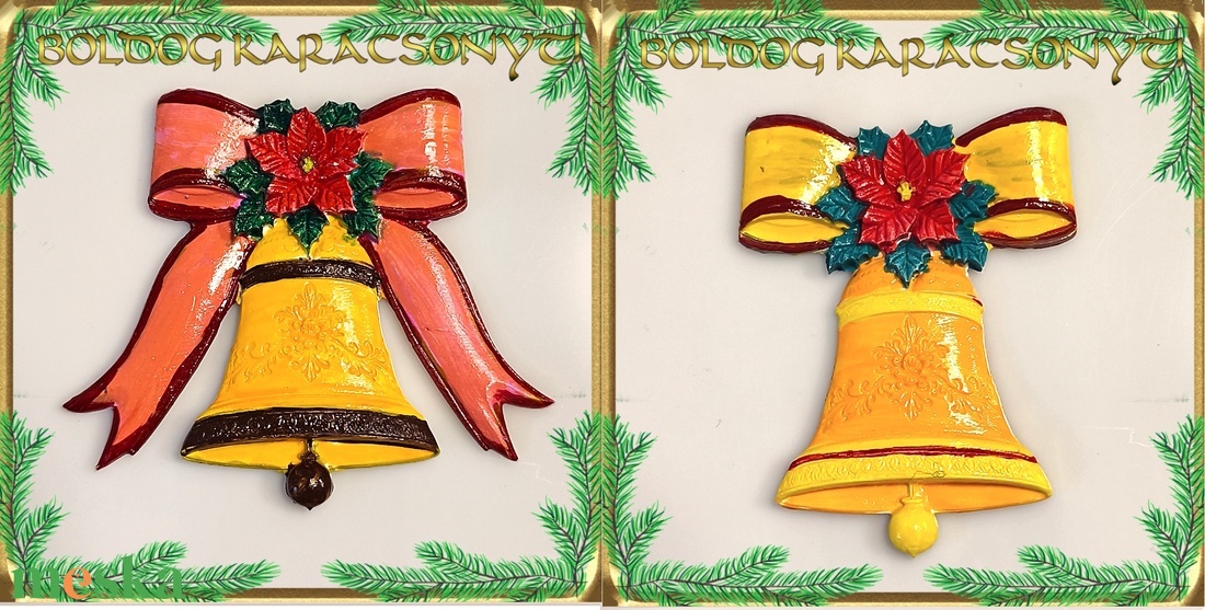 Karácsonyi hűtőmágnes S-KA26-15 több szinben - otthon & életmód - dekoráció - dísztárgy - Meska.hu