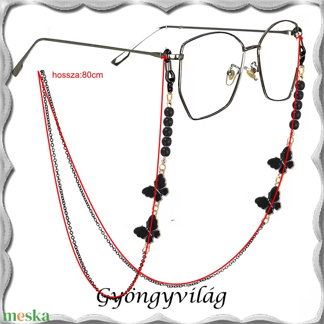 Ékszerek-szemüvegláncok: Szemüveglánc KSZL 06 - ékszer - szemüveglánc - Meska.hu