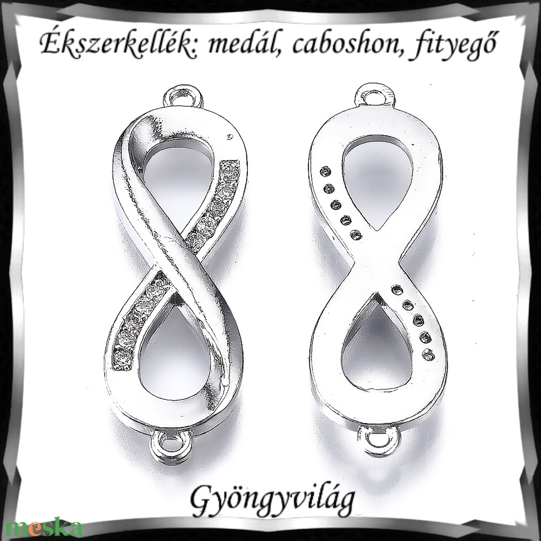 Ékszerkellék: medál, caboshon, fityegő BMCF-2-51  2db/csomag - kellékek & szerszámok - gyöngyfűzés kellékek - cabochon - Meska.hu