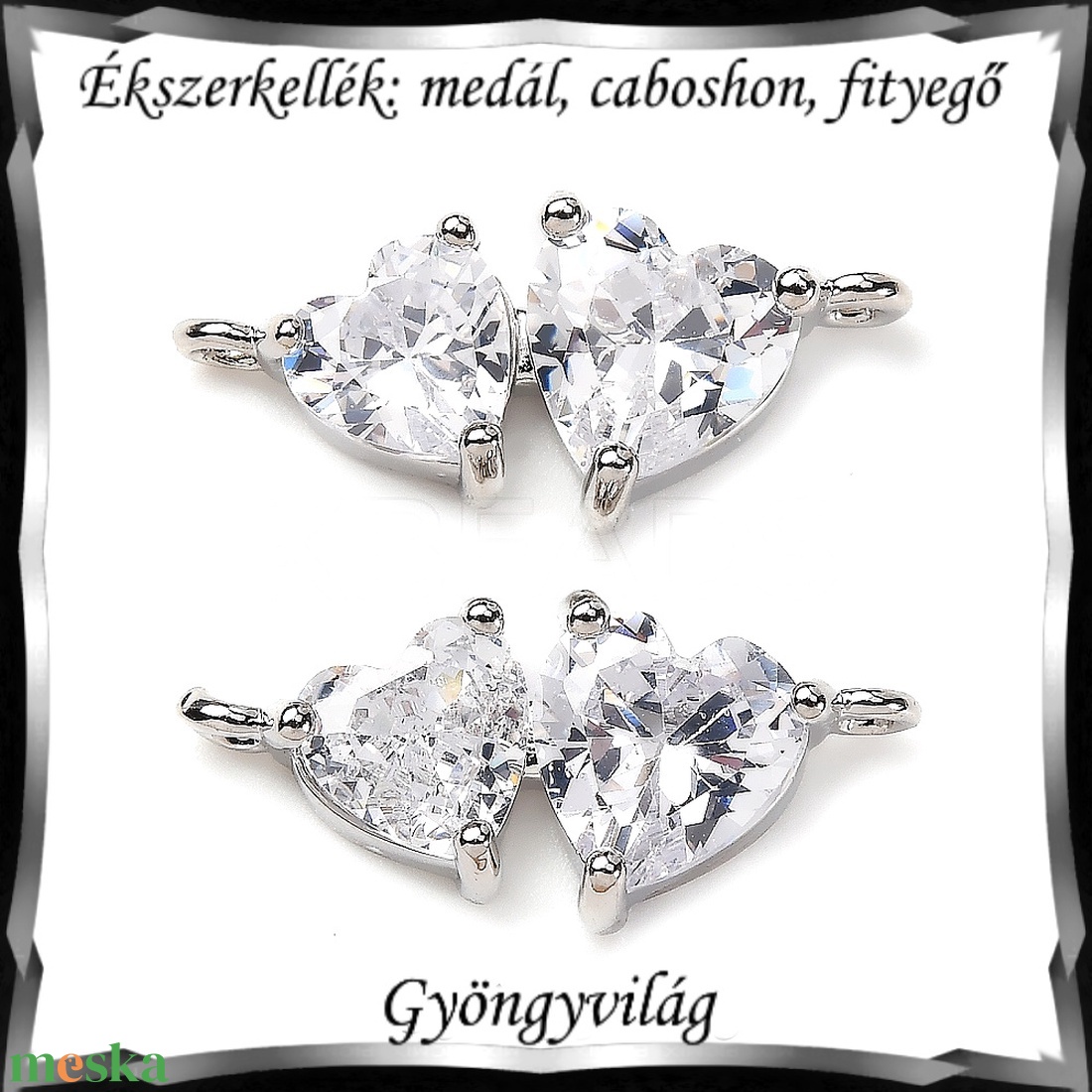 Ékszerkellék: medál, caboshon, fityegő BMCF-2-54  1db/csomag - kellékek & szerszámok - gyöngyfűzés kellékek - cabochon - Meska.hu