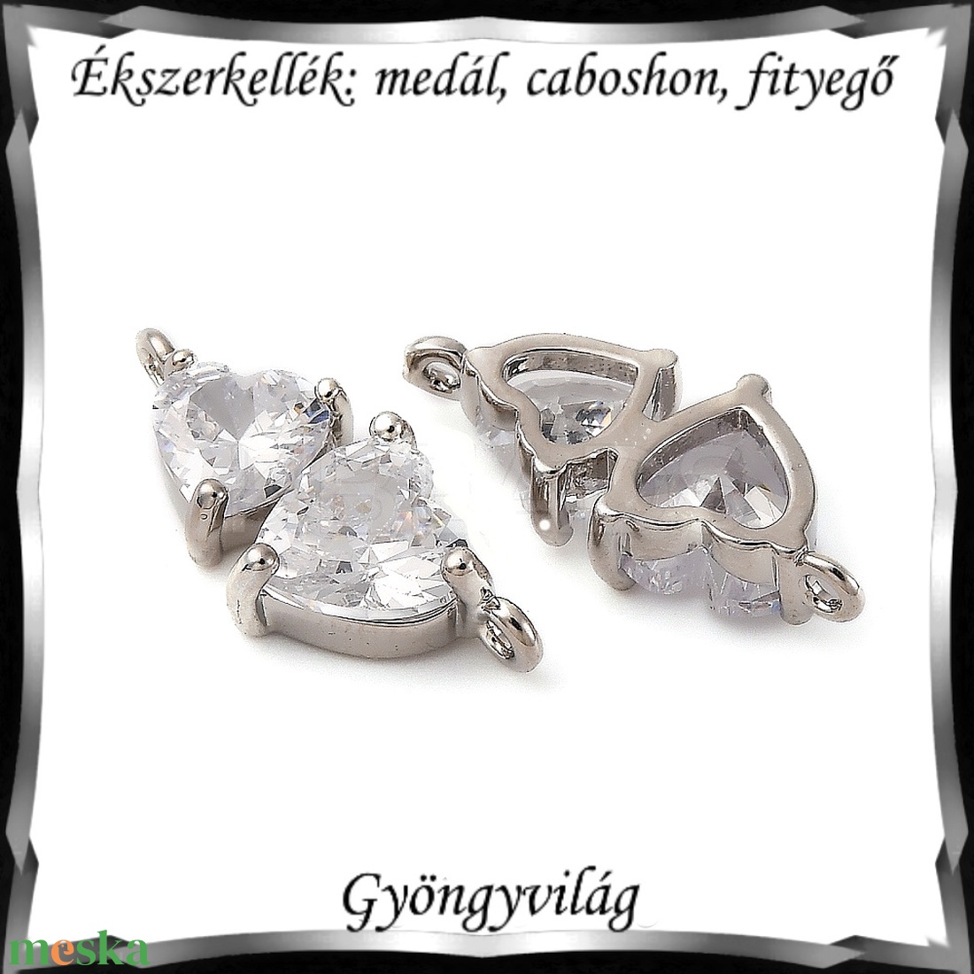 Ékszerkellék: medál, caboshon, fityegő BMCF-2-54  1db/csomag - kellékek & szerszámok - gyöngyfűzés kellékek - cabochon - Meska.hu