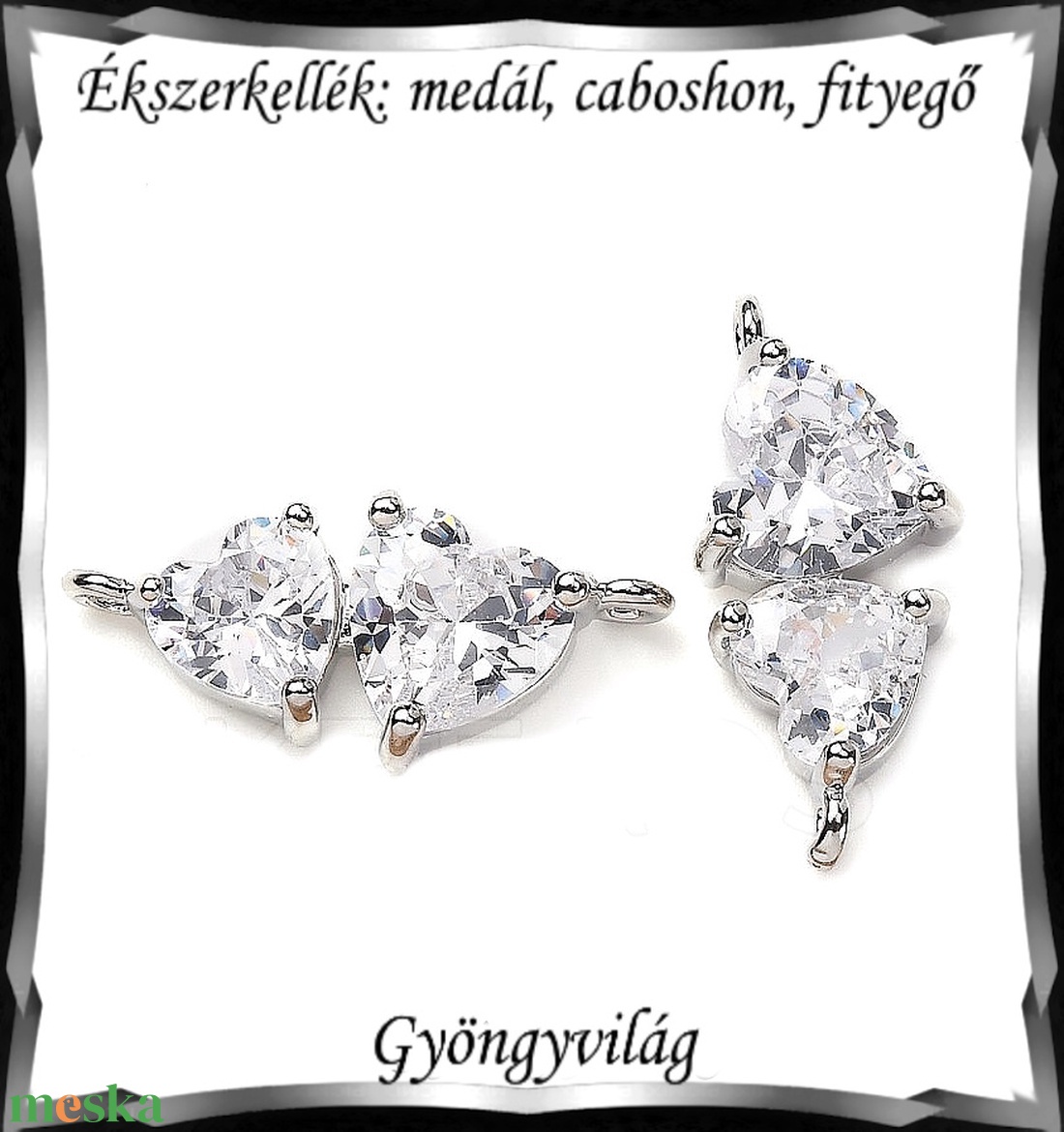 Ékszerkellék: medál, caboshon, fityegő BMCF-2-54  1db/csomag - kellékek & szerszámok - gyöngyfűzés kellékek - cabochon - Meska.hu