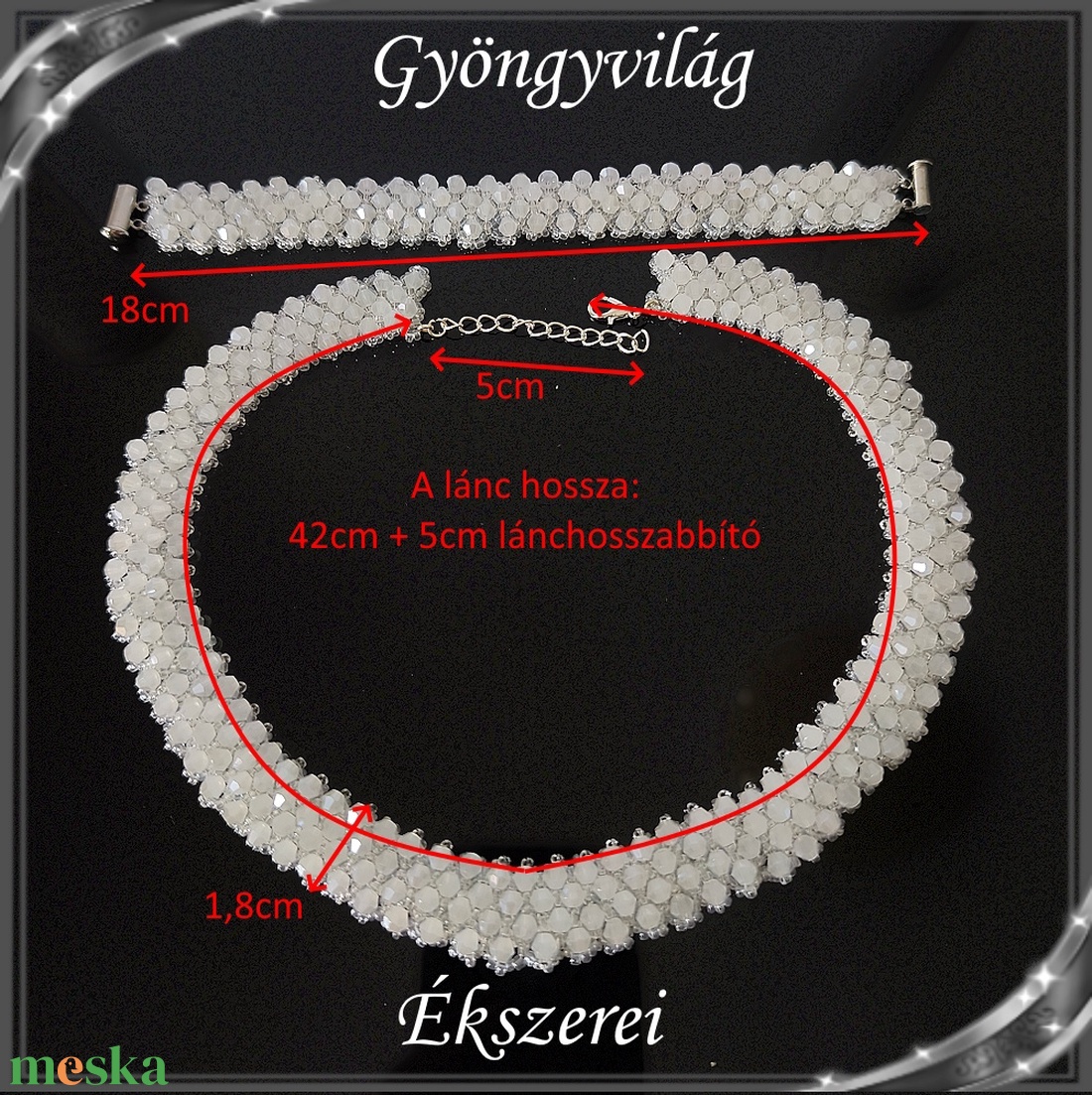 Ékszerek-szettek: Esküvői, menyasszonyi, alkalmi ékszer szett,  SSZEB-GY07-01 bi  white opal - esküvő - ékszer - ékszerszett - Meska.hu
