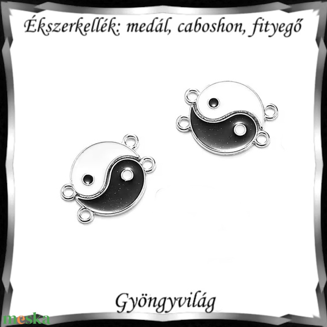 Ékszerkellék: medál, caboshon, fityegő BMCF-2-55  1pár/2db/csomag   - diy (csináld magad) - egységcsomag - Meska.hu