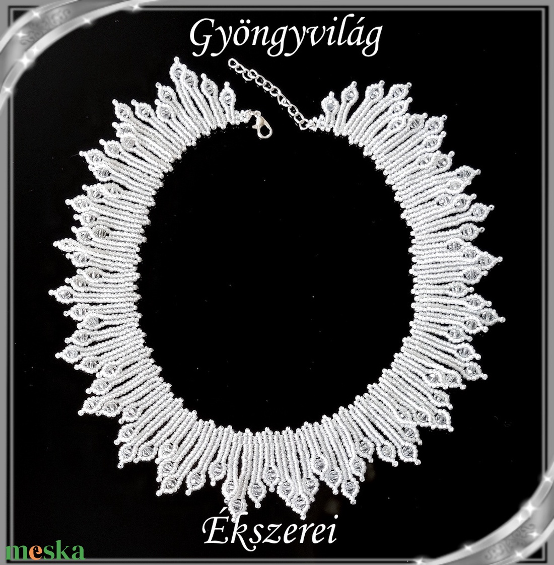 Ékszerek-nyakláncok: Esküvői, alkalmi ékszer szett,  SL-GY11-3-2 - esküvő - ékszer - nyaklánc - Meska.hu