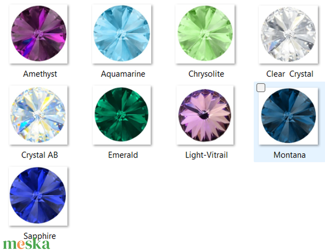 Swarovski kristály medál: SWM rivoli   12mm  - kellékek & szerszámok - gyöngyfűzés kellékek - swarovski kristályok - Meska.hu