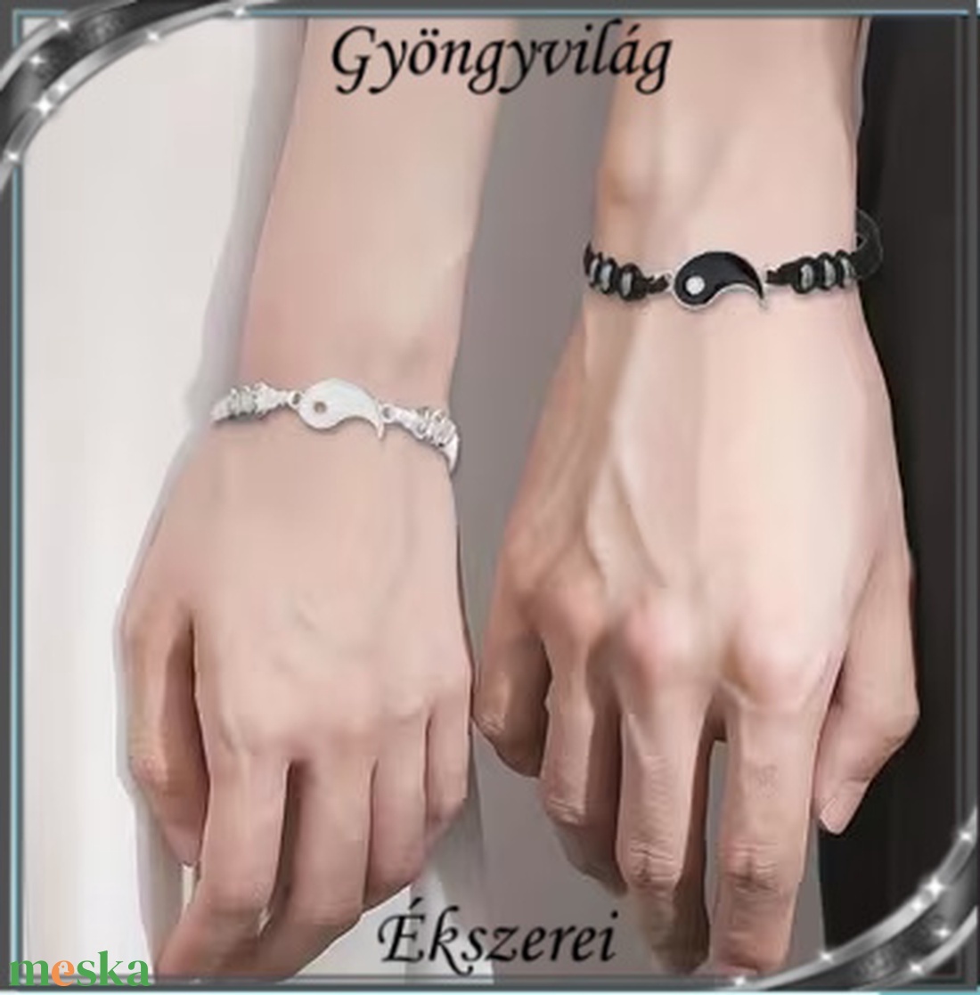 Ékszerek-karkötők: Makramé karkötő SK-M 43-2   2db karkötő - ékszer - karkötő - gyöngyös karkötő - Meska.hu